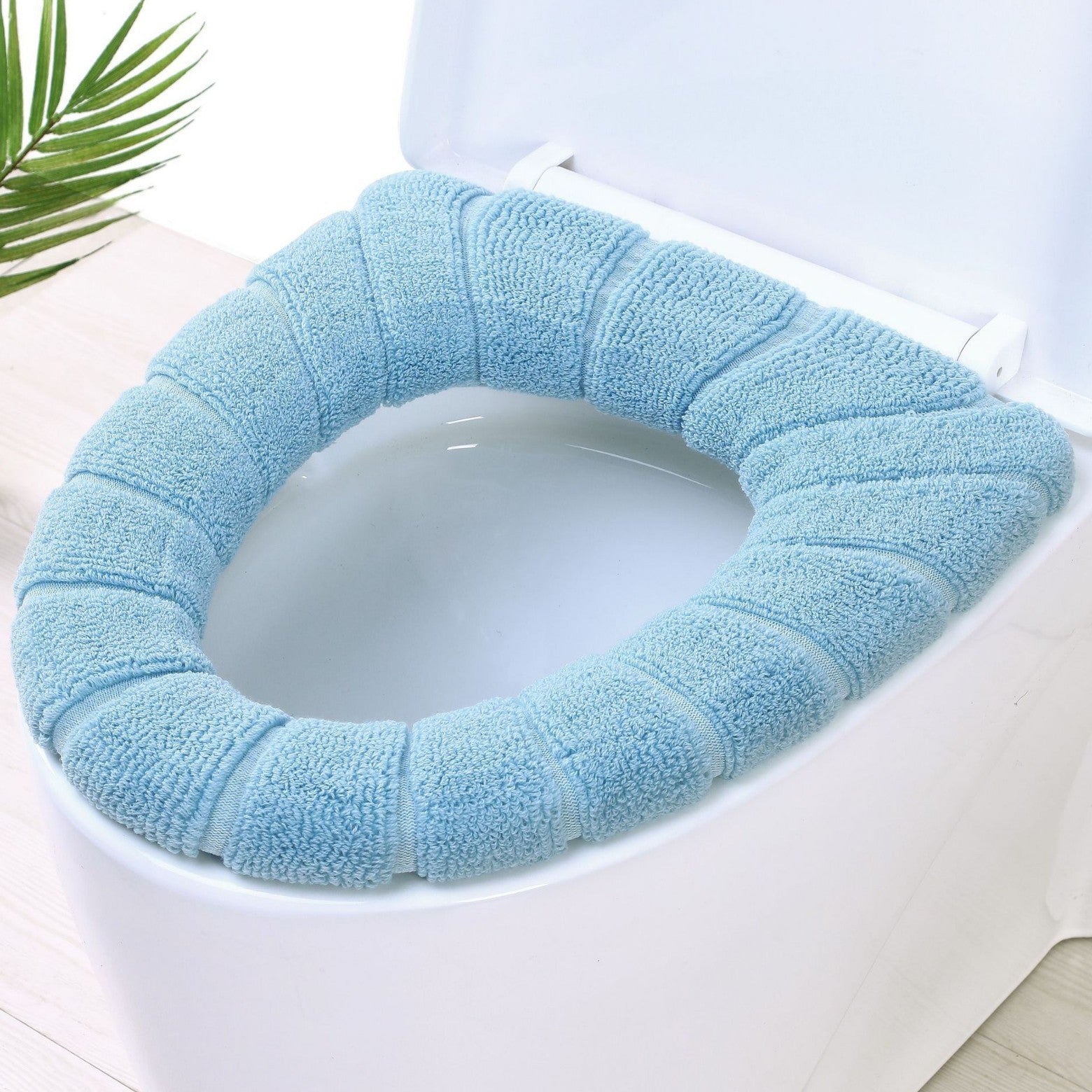Toilet Seat Warm Cushion – Thick Toilet Seat Cover – Soft O-Shape Seat Cover Protector – Removable & Washable – Universal Size – Pack of 4