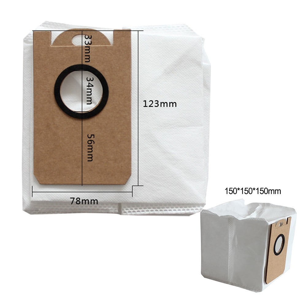 Vacuum Bags for Ihome for Autovac Nova S1 Pro Robot Vacuum Ihrvs1Pro-3Blk 6 Pack