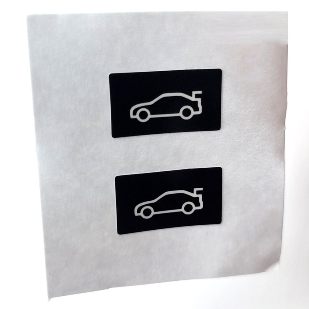 Button Tailgate Cover Sticker for BMW 3 5 7 Series F20 F30 F35 F10 Black Vinyl Overlay Enhanced Light Reflection