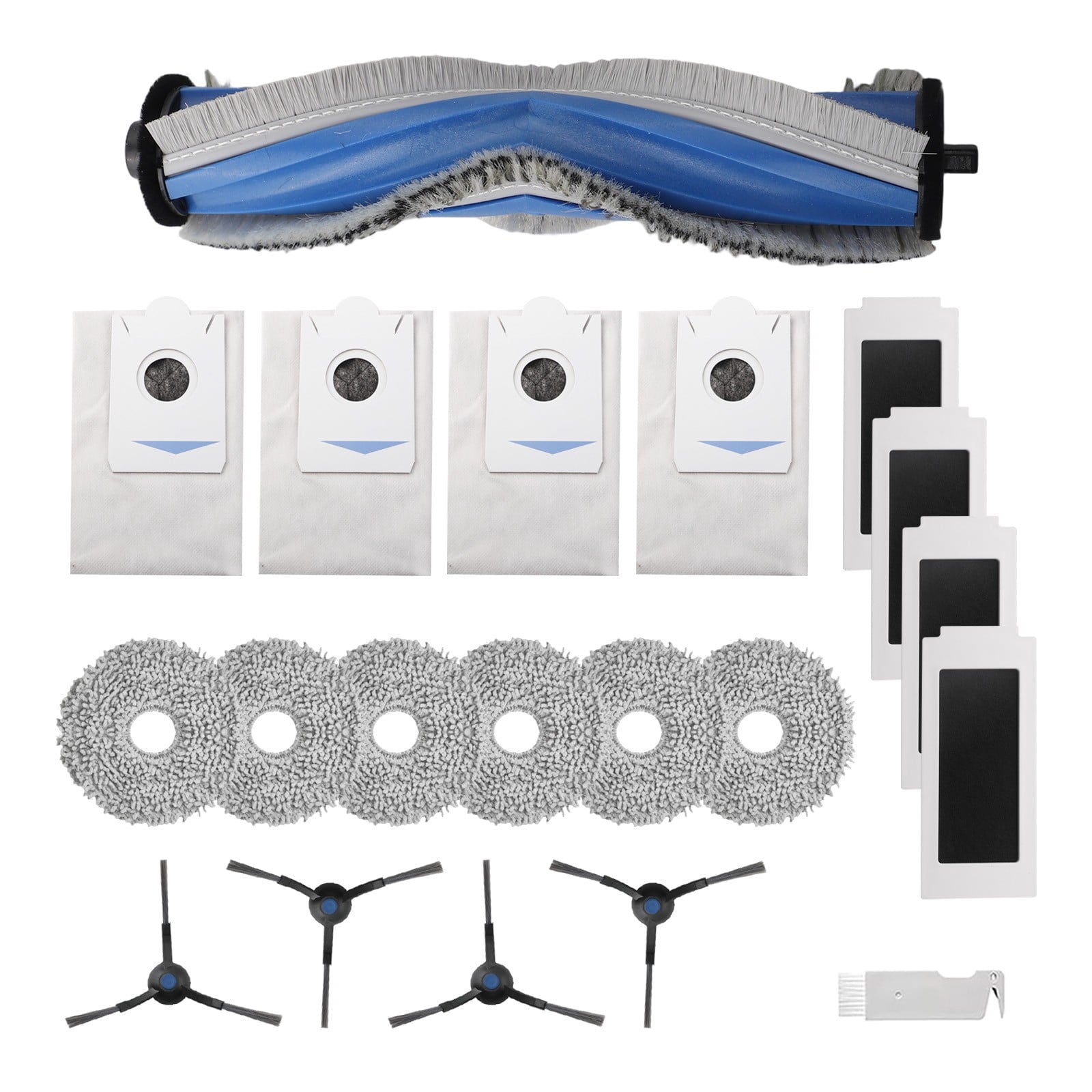 Ecovacs T30S T30S Pro Robot Vacuum Cleaner Replacement Parts Kit With Side Brush Filter Mop Cloth Dust Bag For Home Cleaning Accessories