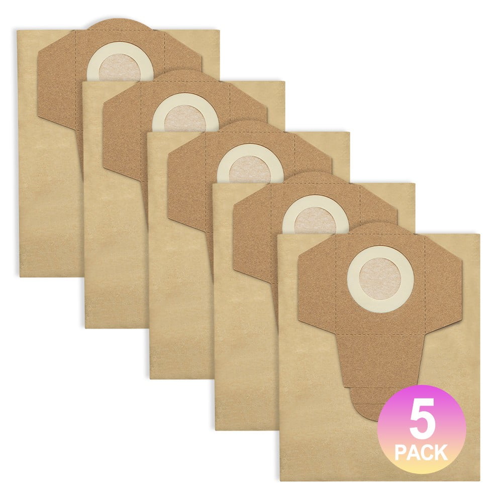 5PC Wet/dry Acuum Cleaner 20L Paper Bag Dust Collection Bag For Einhell TVC18/20 For Einhell BT-VC1250S TC-VC 18/20 Li S-Solo