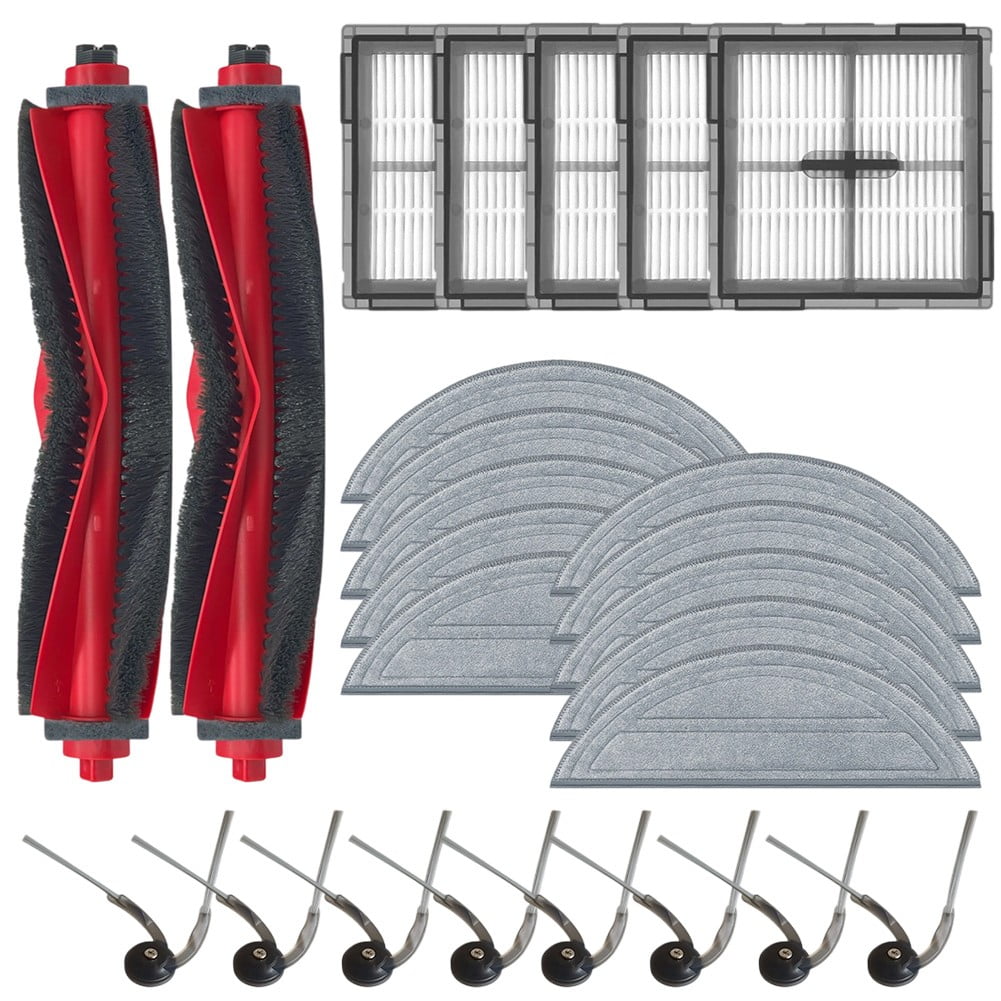 Main Side Brush Filter Mop Cloth Kit For Roborock Q10 S5/Q10 S5+/Q10 VF/Q10 VF+/Q10V/Q10V+ Vacuum Cleaner Tools Spare Parts B