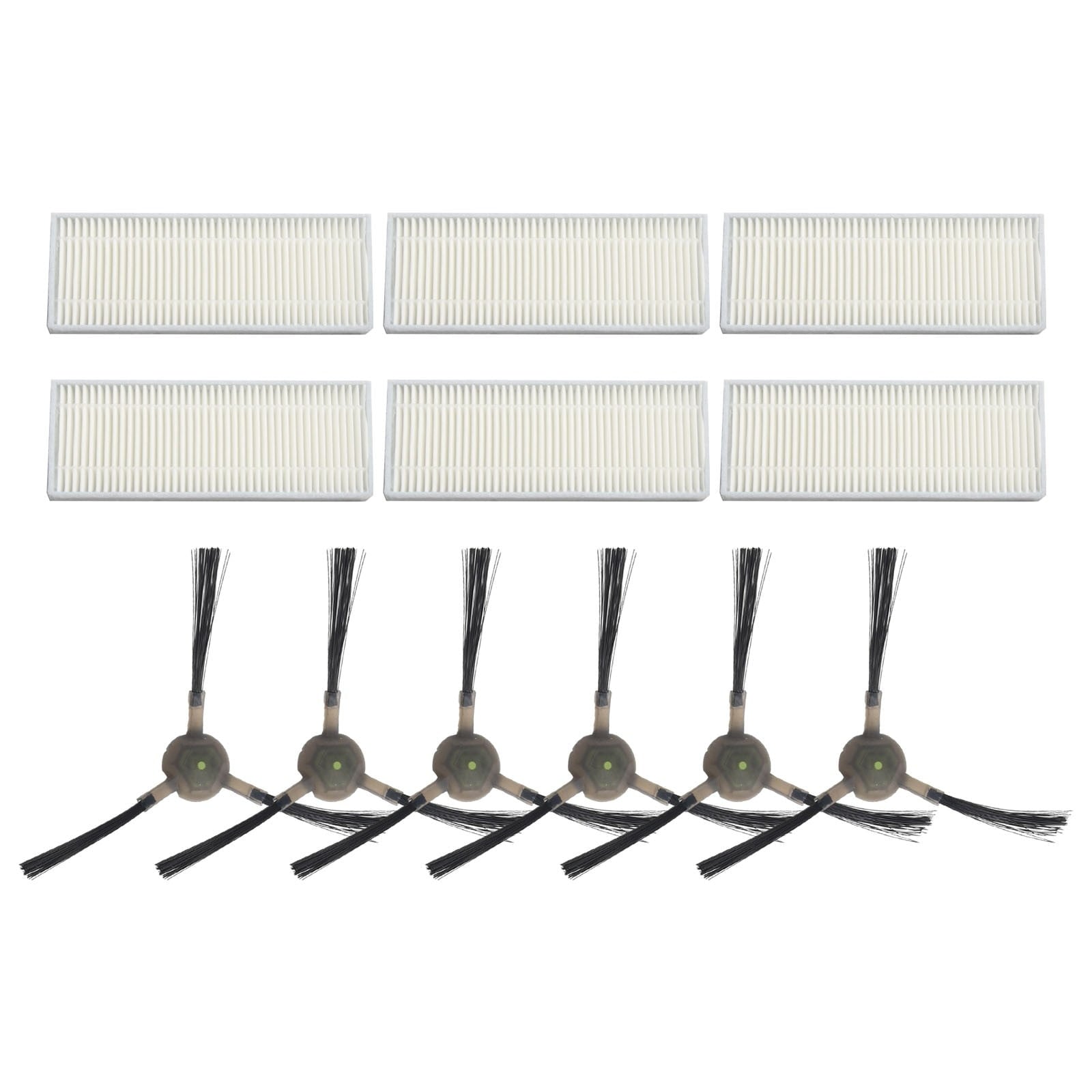 Upgrade Your Cleaning Experience with Replacement Filters and Side Brushes for EICOBOT R20 Robot Vacuum Cleaner