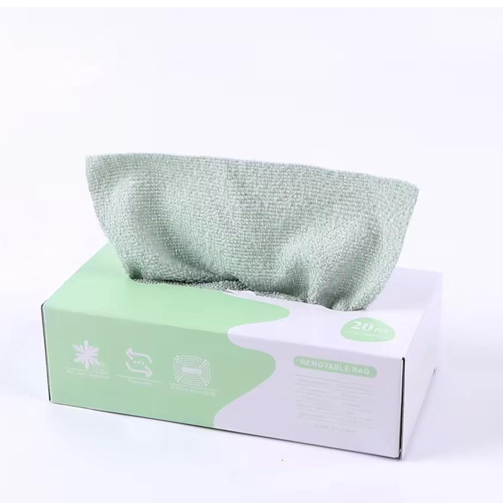 Kitchen paper towel/dishcloth/microfiber cleaning cloths | Lint-free | Reusable for home, kitchen, car | Strong water absorption, washable | No streaks, ideal for dishes, glasses, and countertops (20 pieces)