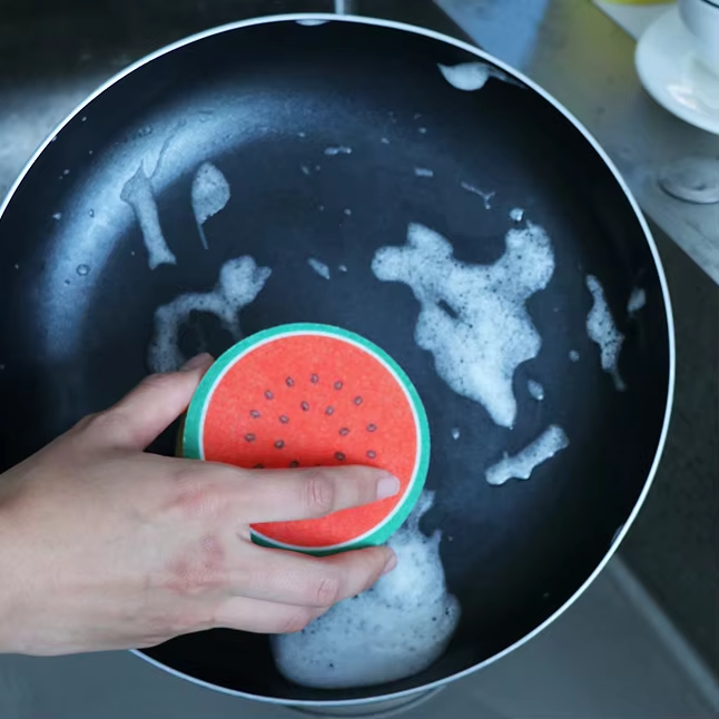 Kitchen Utensil Scourers - Kitchen Cleaning Sponge | Thick scouring pad | Suitable for dishes, pans, and fruit bowls | Powerful cleaning, durable, and long-lasting