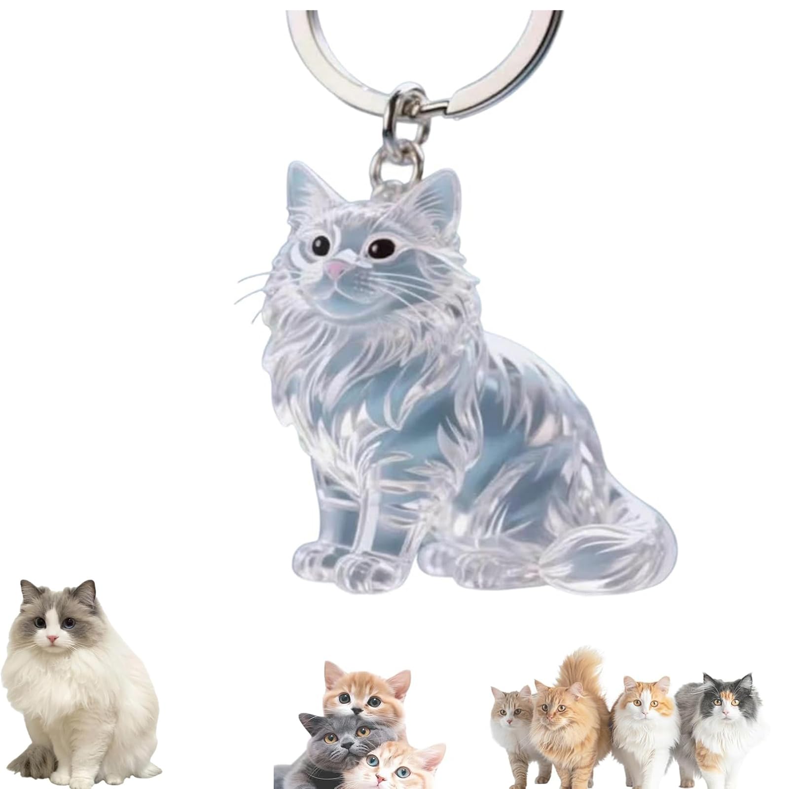 Keychain - Pet Hair - Storage Box - Pendants - Capsule Toy - Dog Hair Capsule - Memorial Pendant - Bag Keychain - Pendants - Memory Capsule Pendant - Cat Hair Collection - DIY - 1 Piece