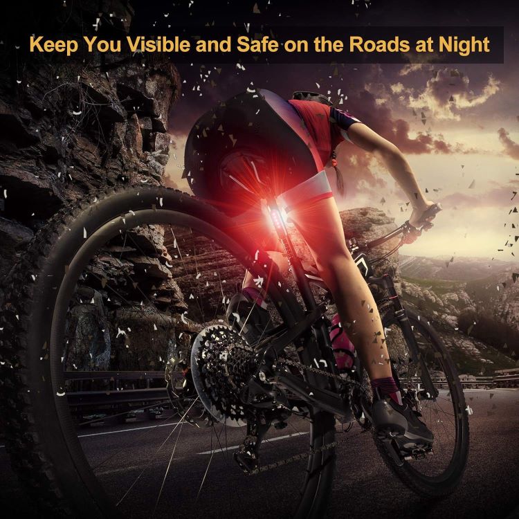 Rear Light Bike - 2 Pack USB Rechargeable Bicycle Tail Lights, Waterproof Safety Warning Lights, Mountain Bike Accessories for Night Cycling