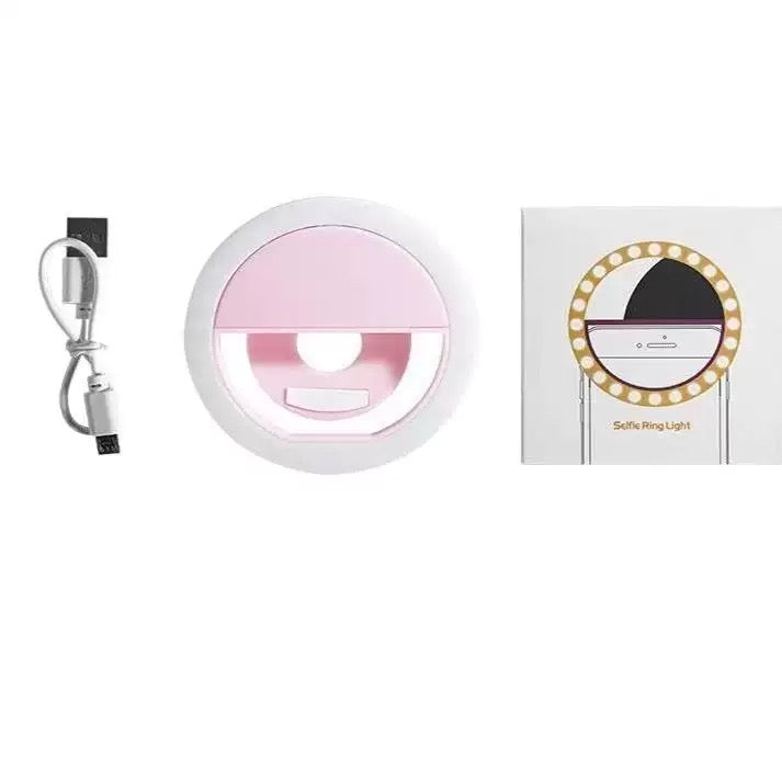 LED Ring Light 85mm - Universal & Adjustable - Selfie Ring Light for Phone - Selfie Ring Light for Streaming - Makeup Lamp Round Light - Portable Ring Light - Cheap Studio Lamp