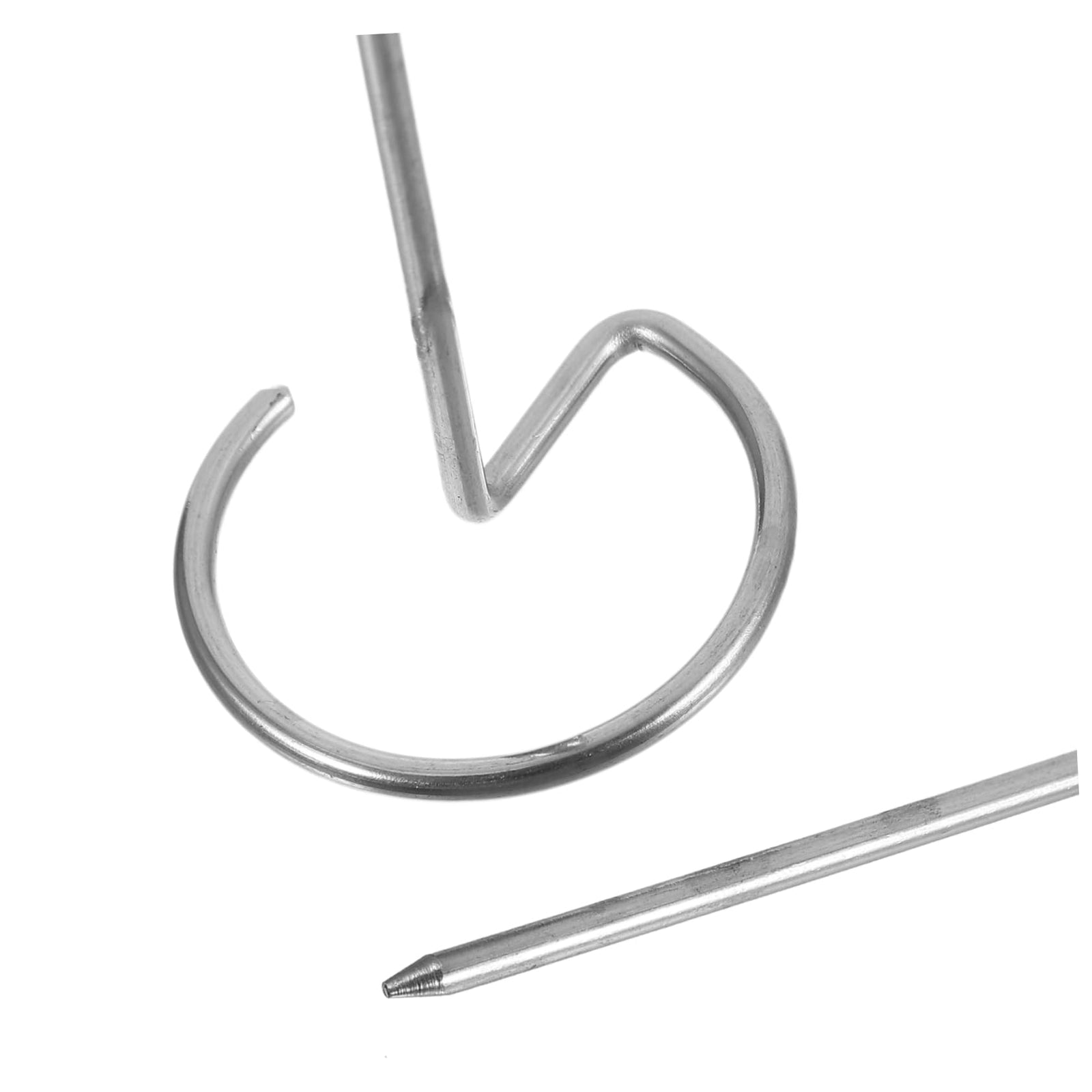 BBQ Skewers - Meat Pins - Satay Sticks Stainless Steel - Barbecue Accessories - Shashlik Skewers - Grill Skewers - Kebab Skewers - Reusable - Stainless Steel - Metal Skewers - 10 pieces