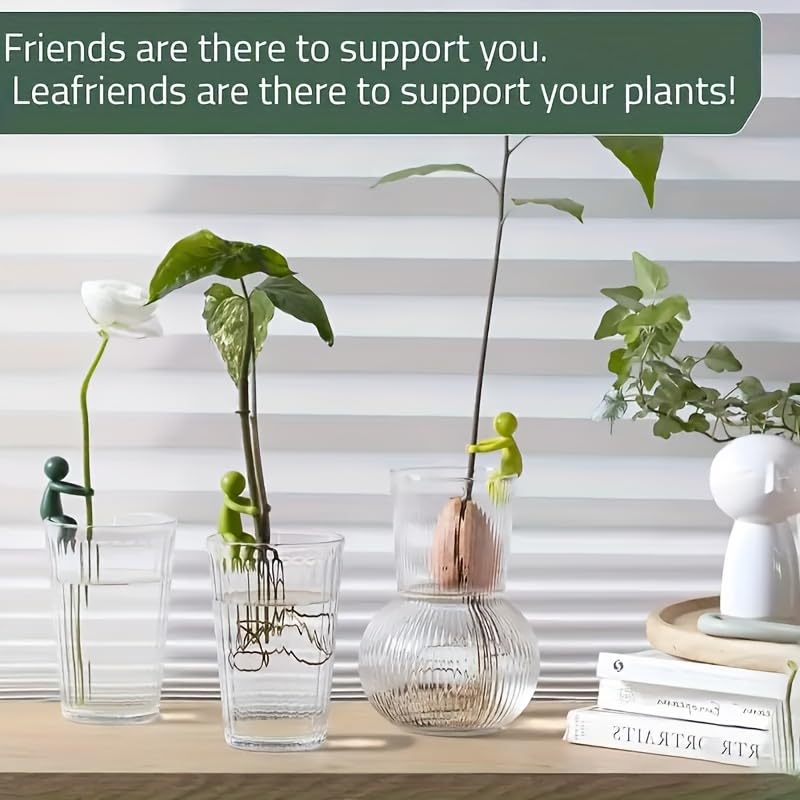 Plant Clamps - Flower Support - Plant Support - Vase Decoration - Stem Holder - Plant Clips - Climbing Aid Plants - Flower Holder - Funny Figurines - Houseplant Accessories - Flower Arranging - Cut Flowers - Green - Set of Plant Ties - 3 pieces