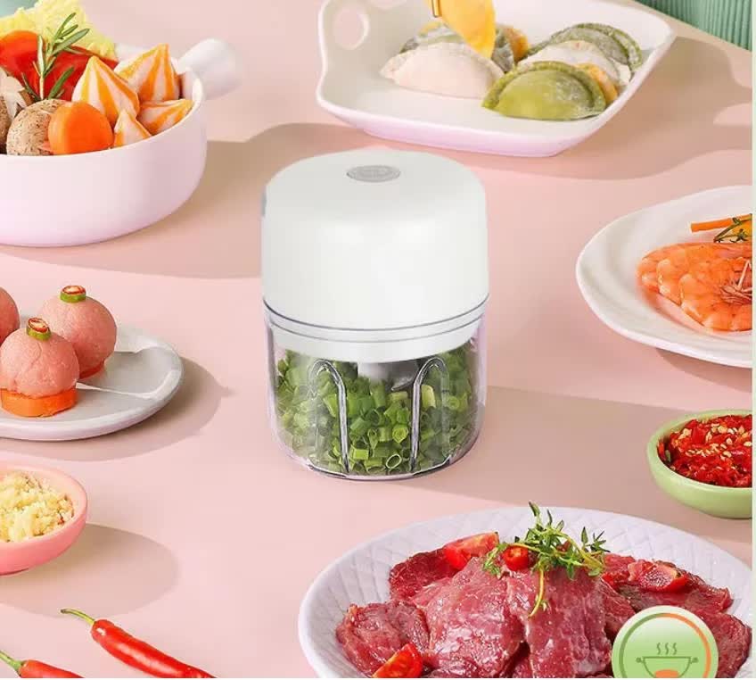 Garlic Press - Ginger Press Set - Stainless Steel - Garlic Press - Garlic Press - Garlic Cutter - Garlic Peeler - Garlic Press - Ginger Press - Durable & Dishwasher Safe - Cordless Electric Garlic Press