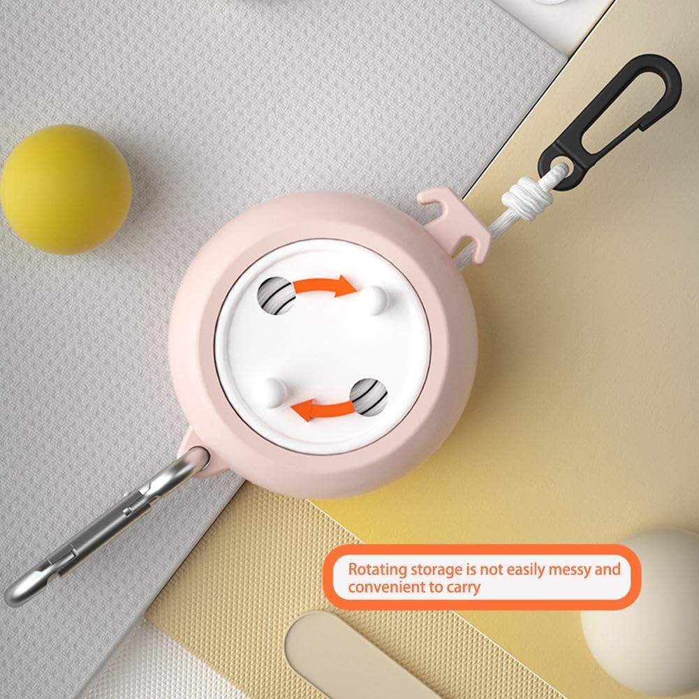 Travel Clothesline - Roll-Up Clothesline - Camping Clothesline - Clothesline - Extendable Clothesline - Clothing Line - Holiday Accessories - Camping Drying Rack - Portable Clothesline - Compact Design - With Carabiner - Non-slip - Indoor and Outdoor - Ca