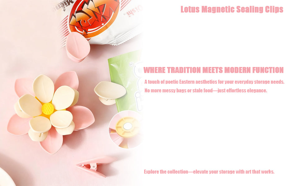 Fridge Magnets - Magnetic Clips - Cherry Blossom - Whiteboard Magnets - Closure Clips - Food Clips - Memo Holder - Flower Decoration - Kitchen Accessories - Pocket Clips - Office Supplies - Blackboard Magnets - Pink - 1 Piece