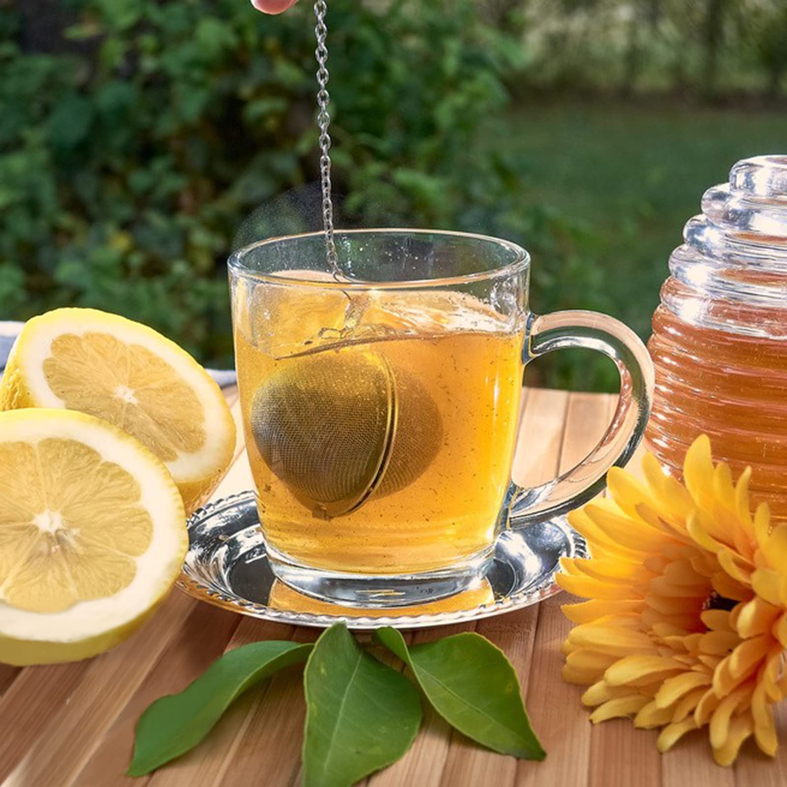 Stainless Steel Tea Egg - Loose Tea Filter - Tea Strainer - Tea Ball - Herb Ball - Spice Filter - Tea Infuser - Reusable Tea Bag - Kitchen Accessories - Gift for Tea Lover - Dishwasher Safe - Teapot Filter - Silver - 2 Pieces