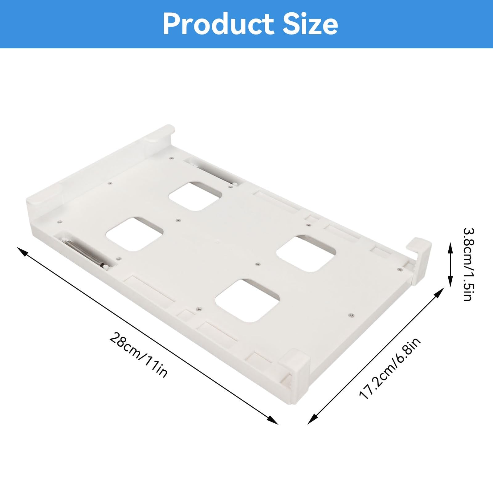 Can Holder Fridge - Fridge Organizer Hanging - Soda Can Rack - Beer Holder - Fridge Storage Rack - Hanging Drawer - Beverage Dispenser - Space Saving - Kitchen Accessories - Bottle Holder - Storage System - White - 1 Piece