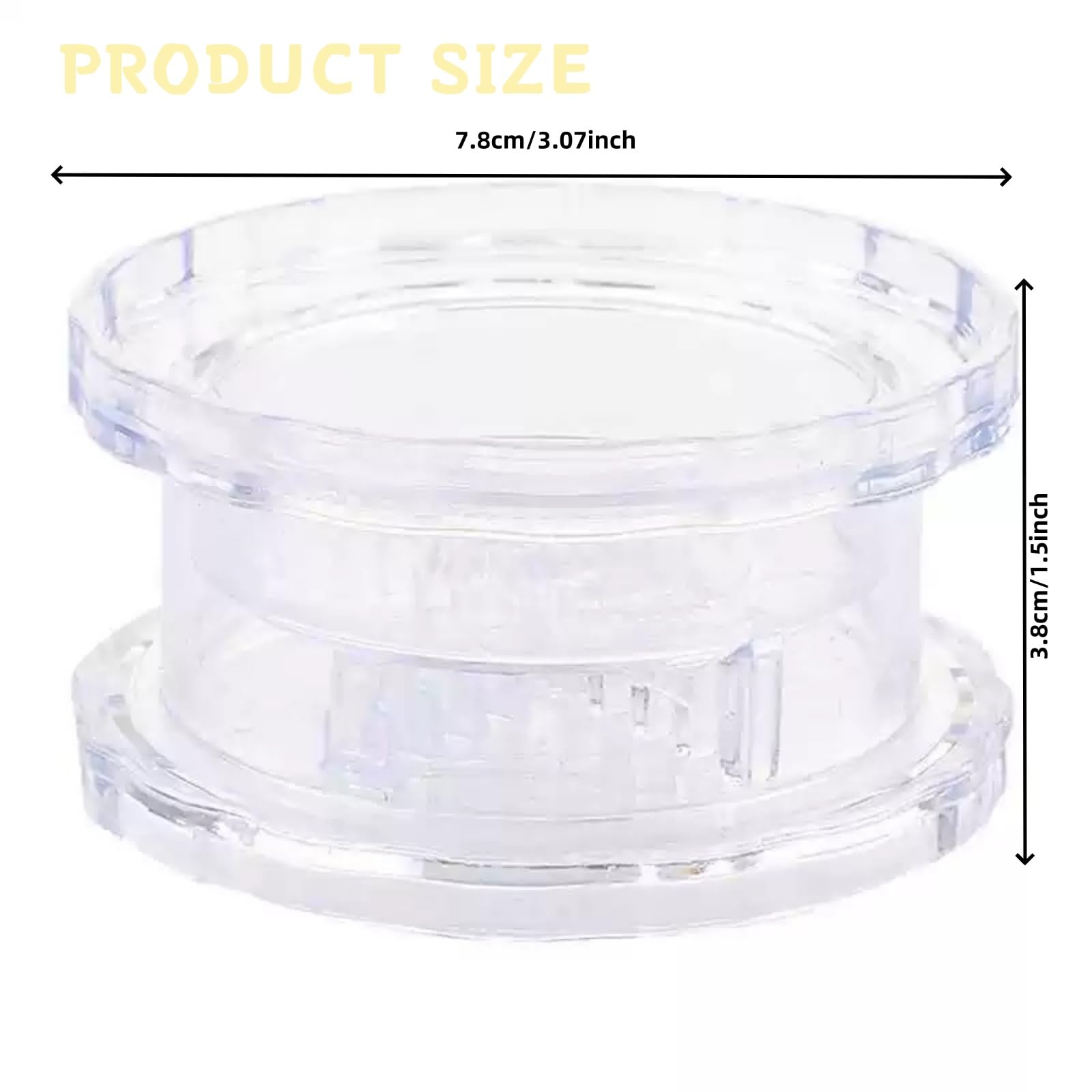 Garlic Press - Garlic Cutter - Garlic Grater - Ginger Mill - Herb Grinder - Garlic Crusher - Kitchen Gadget - Manual Press - Twist System - Kitchen Aid - Chopper - Dishwasher Safe - Transparent - 1 Piece