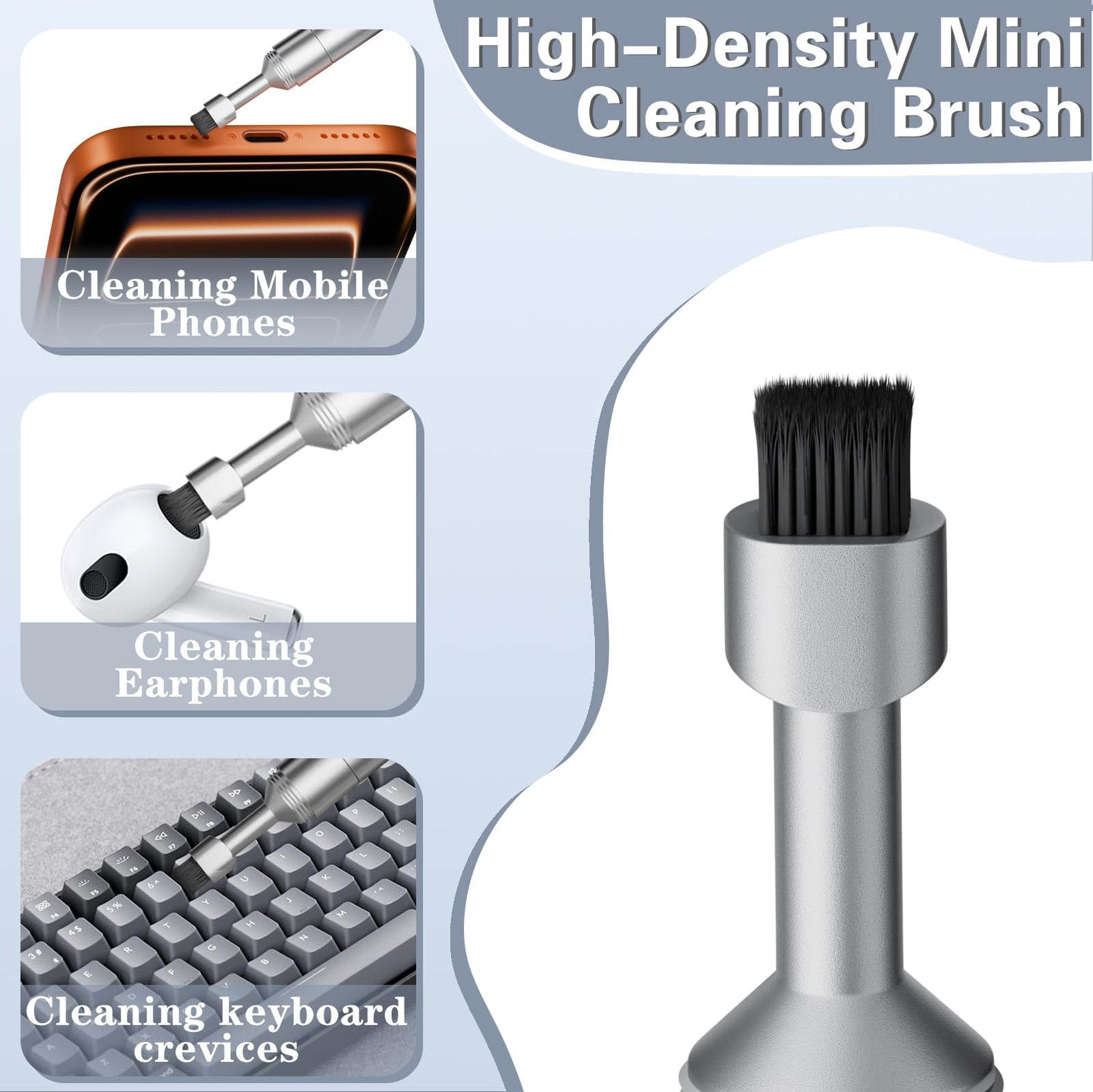 SIM card ejector—Earphone cleaning pen—Keychain cleaner—Mobile phone earphone cleaner—Bluetooth cleaner—Earbud cases—SIM card ejector—SIM eject pin—2-in-1 EDC eject pin reset tool (without carabiner)