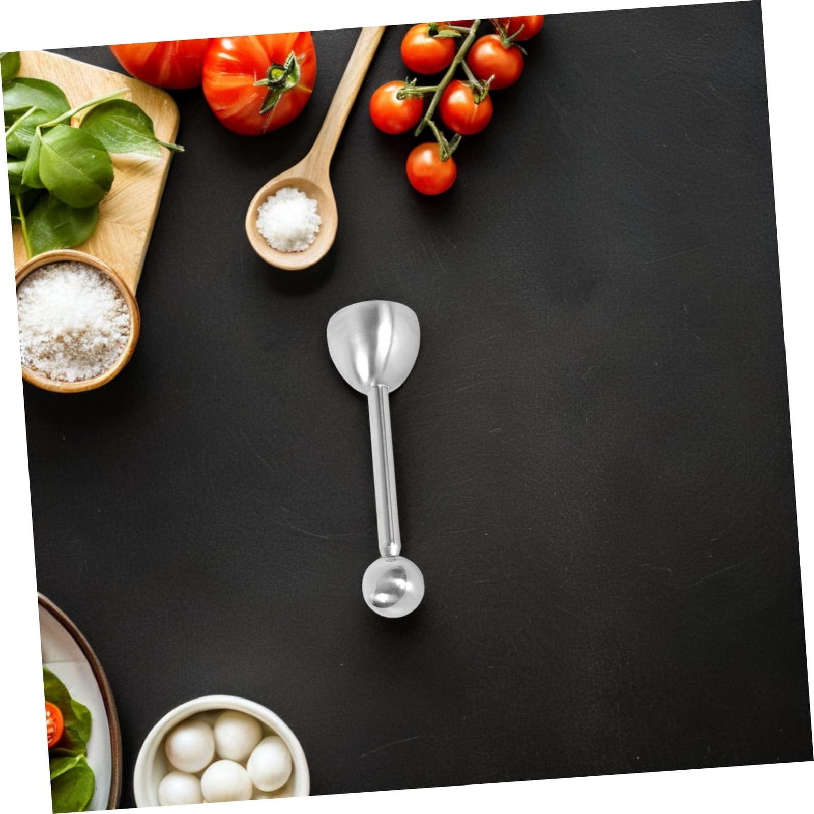 Egg Taper - Egg Cup - Egg Opener - Egg Shell Breaker - Egg Holder - Egg Cracker - Breakfast - Kitchen Utensils - Egg Beater - Kitchen Gadgets - Soft-Boiled Egg - Egg Cracker - Egg Slicer - Dishwasher Safe Stainless Steel - Silver - 2 Piece Set