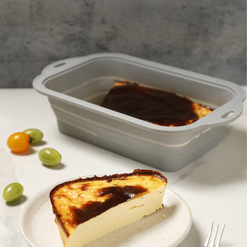 Baking - baking supplies - Airfryer baking - baking tray - Kitchen utensils - baking tin - cake tins - silicone baking tins - silicone baking mat - silicone mold - silicone kitchen utensils - Gray - rectangular baking tin - 1 piece