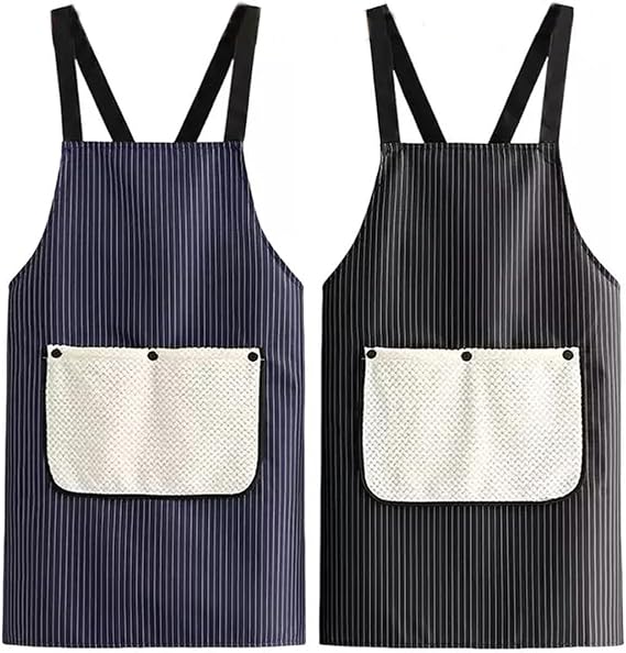 Apron - Women's kitchen apron - Men's kitchen apron - Men's apron - Women's apron - Kitchen apron - With towels - Women's gifts - Father's gifts - Mother's gift - Festive gift - Christmas gifts - Christmas gifts for adults - 3 pieces