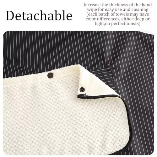 Apron - Women's kitchen apron - Men's kitchen apron - Men's apron - Women's apron - Kitchen apron - With towels - Women's gifts - Father's gifts - Mother's gift - Festive gift - Christmas gifts - Christmas gifts for adults - 3 pieces