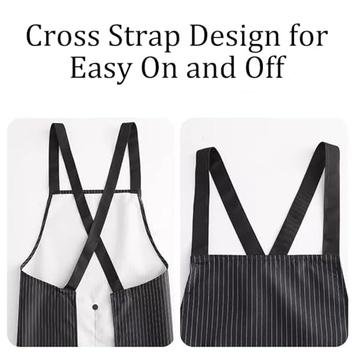 Apron - Women's kitchen apron - Men's kitchen apron - Men's apron - Women's apron - Kitchen apron - With towels - Women's gifts - Father's gifts - Mother's gift - Festive gift - Christmas gifts - Christmas gifts for adults - 3 pieces