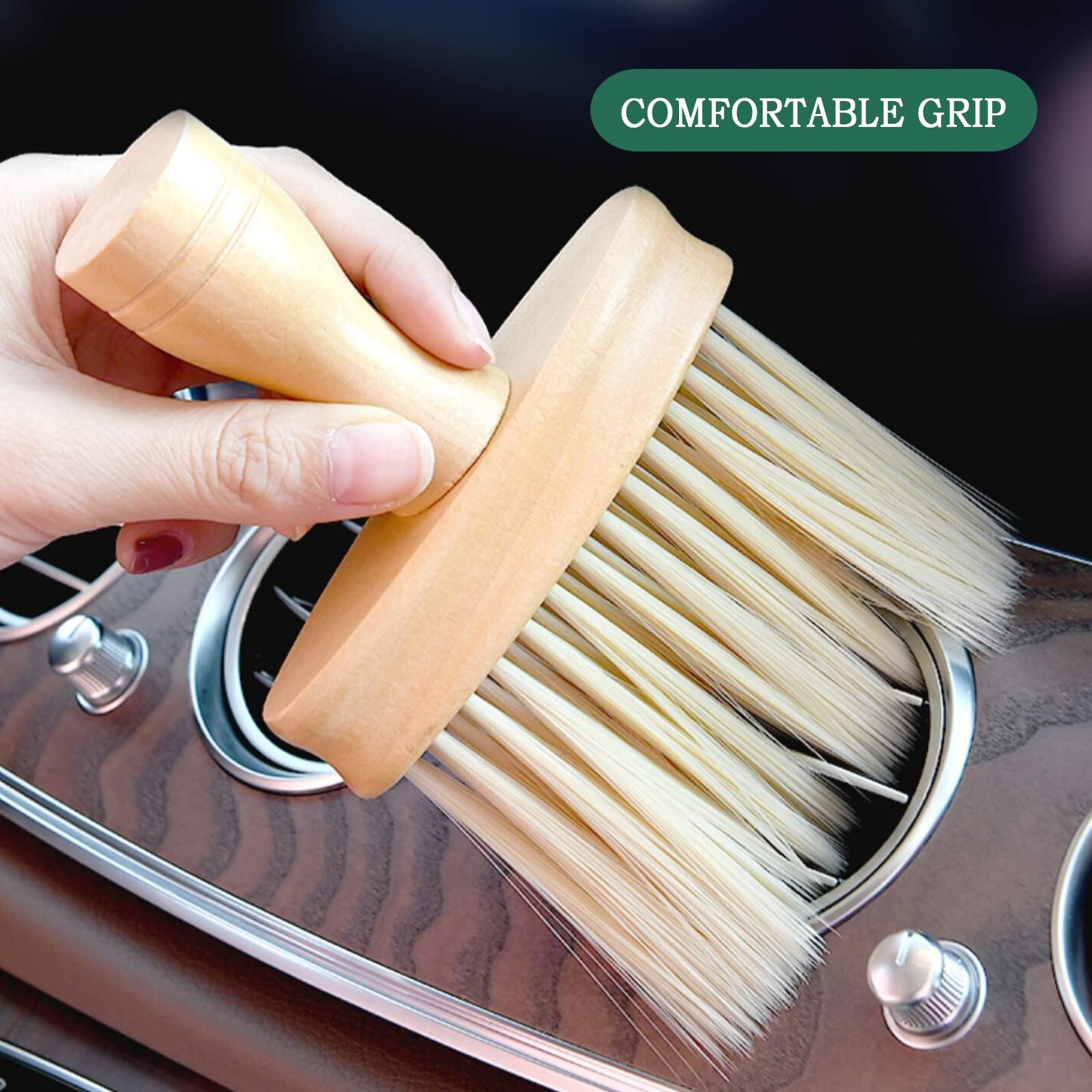 Detailing Brush - Car Interior Brush - Car Accessories - Dust Brush - Air Vent Cleaner - Car Polishing Supplies - Car Brush - Dashboard Brush - Cleaning Brush - 1 Piece