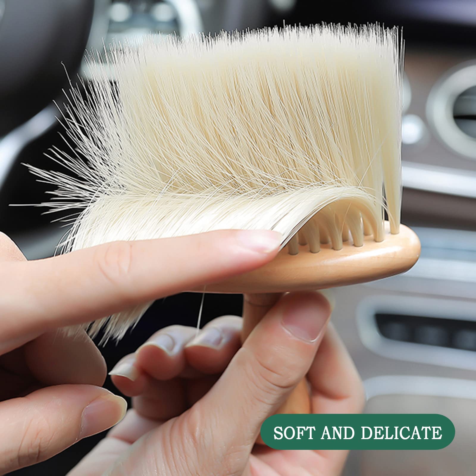Detailing Brush - Car Interior Brush - Car Accessories - Dust Brush - Air Vent Cleaner - Car Polishing Supplies - Car Brush - Dashboard Brush - Cleaning Brush - 1 Piece