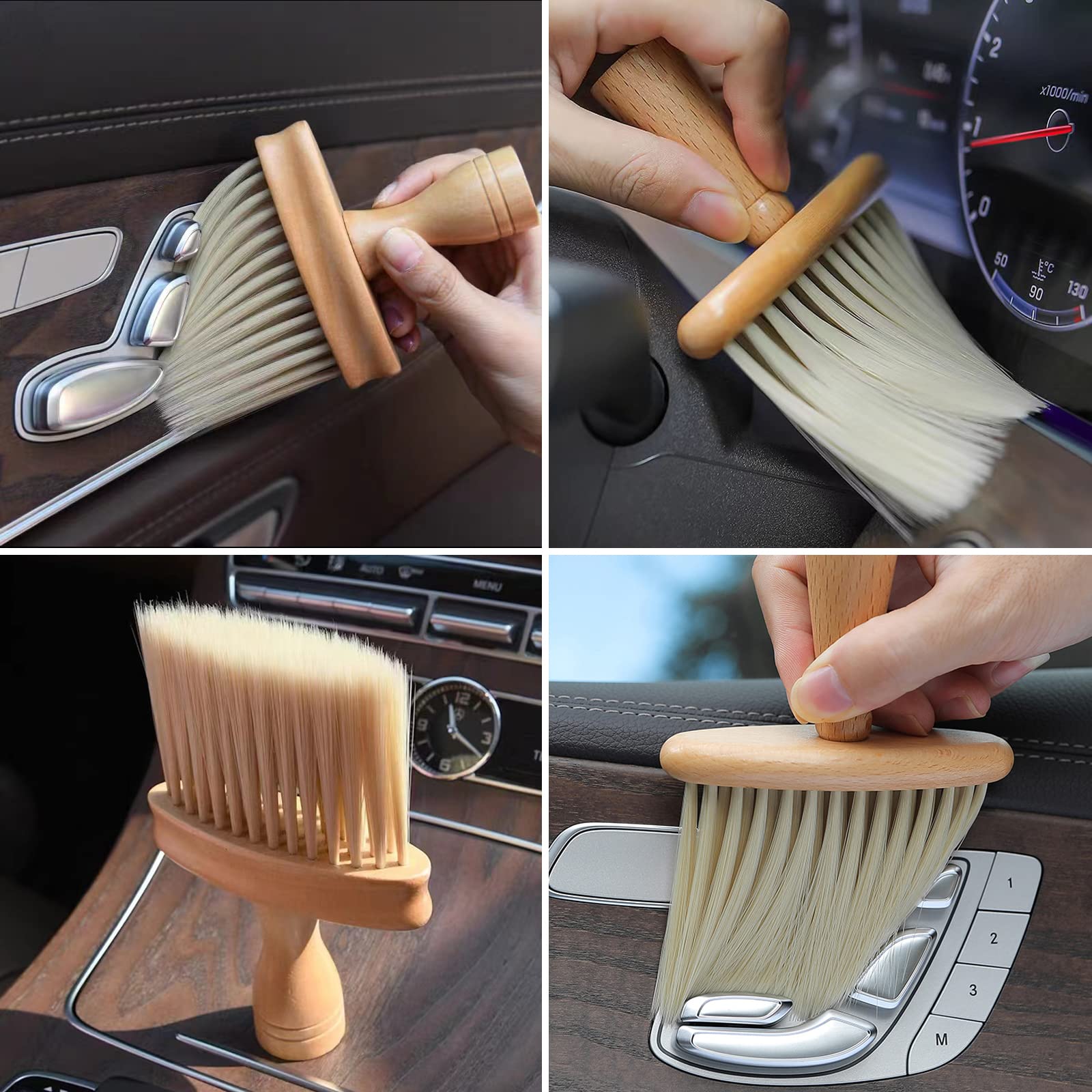 Detailing Brush - Car Interior Brush - Car Accessories - Dust Brush - Air Vent Cleaner - Car Polishing Supplies - Car Brush - Dashboard Brush - Cleaning Brush - 1 Piece