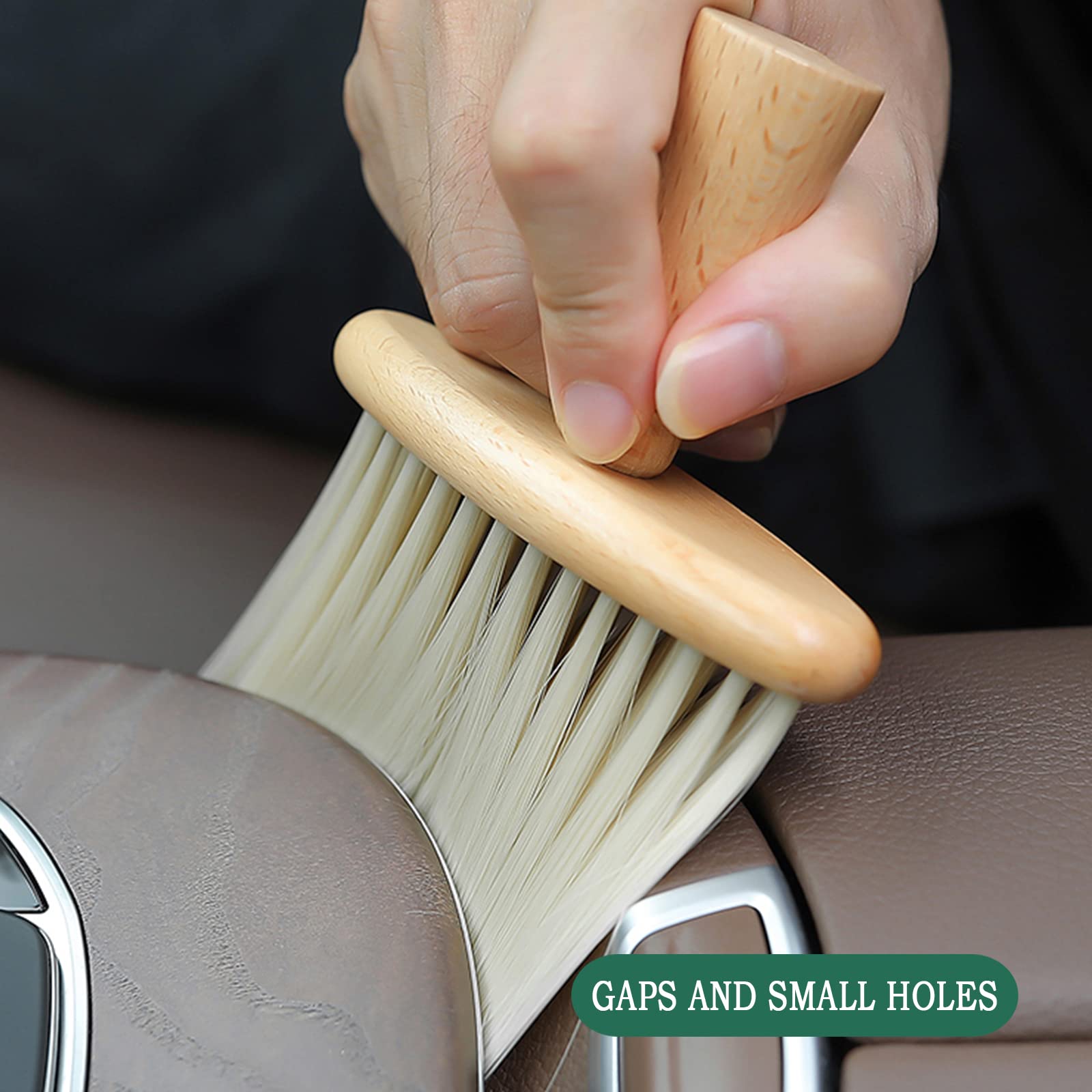Detailing Brush - Car Interior Brush - Car Accessories - Dust Brush - Air Vent Cleaner - Car Polishing Supplies - Car Brush - Dashboard Brush - Cleaning Brush - 1 Piece
