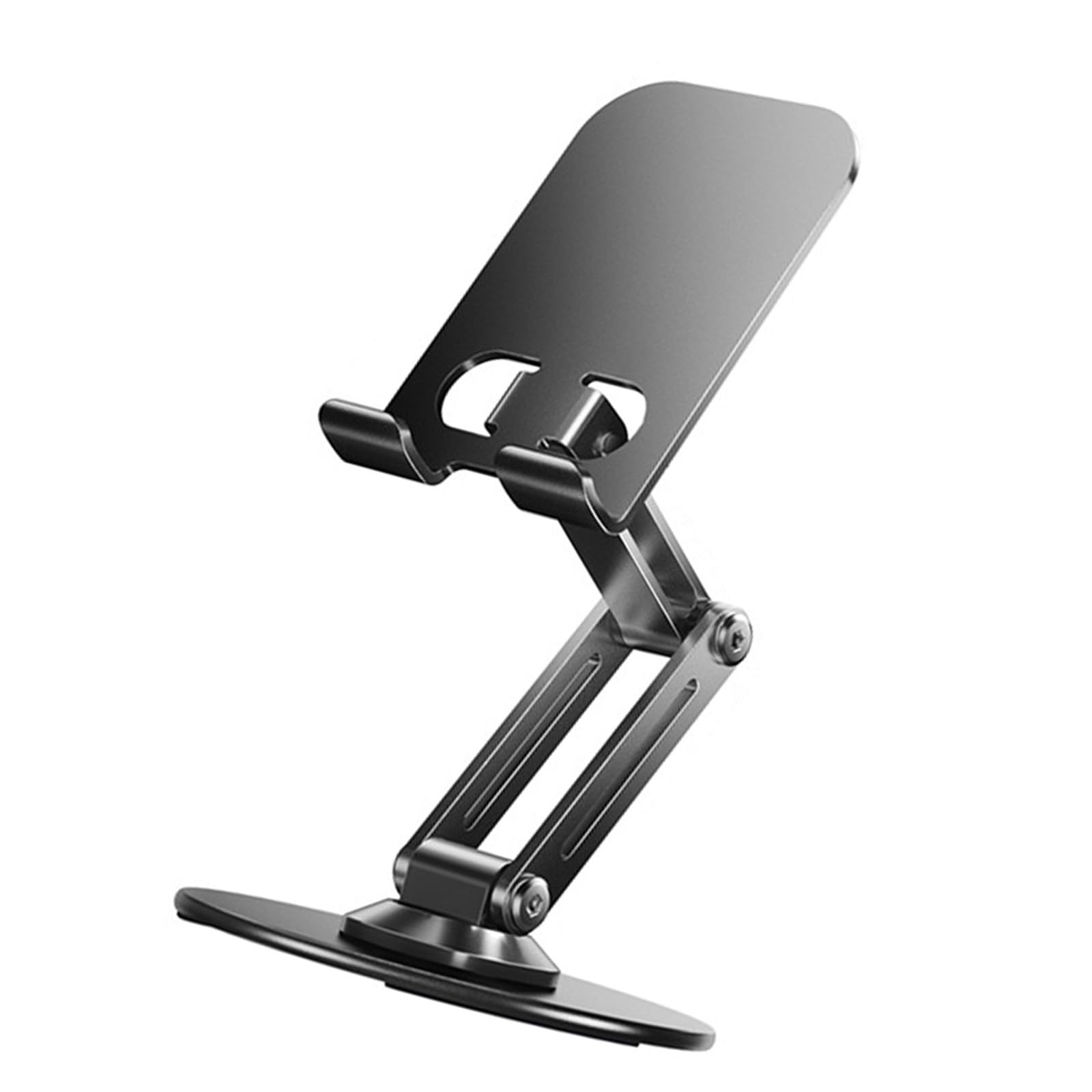 Phone Holder - Tablet Holder - Stand - Desk Accessories - Phone Stand - Smartphone Holder - Tablet Stand - Desk Gadgets - Universal Holder - Phone Support - Desk Stand - Black - 1 Piece
