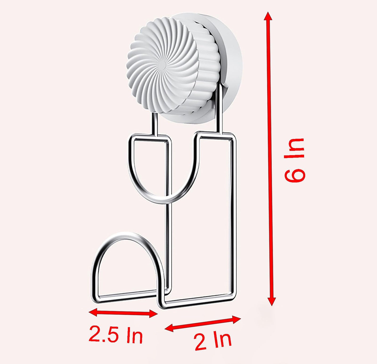 Bathroom Hooks - Towel Hook - Bathroom Accessories - Suction Cup Hooks - Sponge Holder - Kitchen Accessories - Hanging Hooks - Bathroom Organizer - Wall Hook - No Drilling - White - 1 Piece