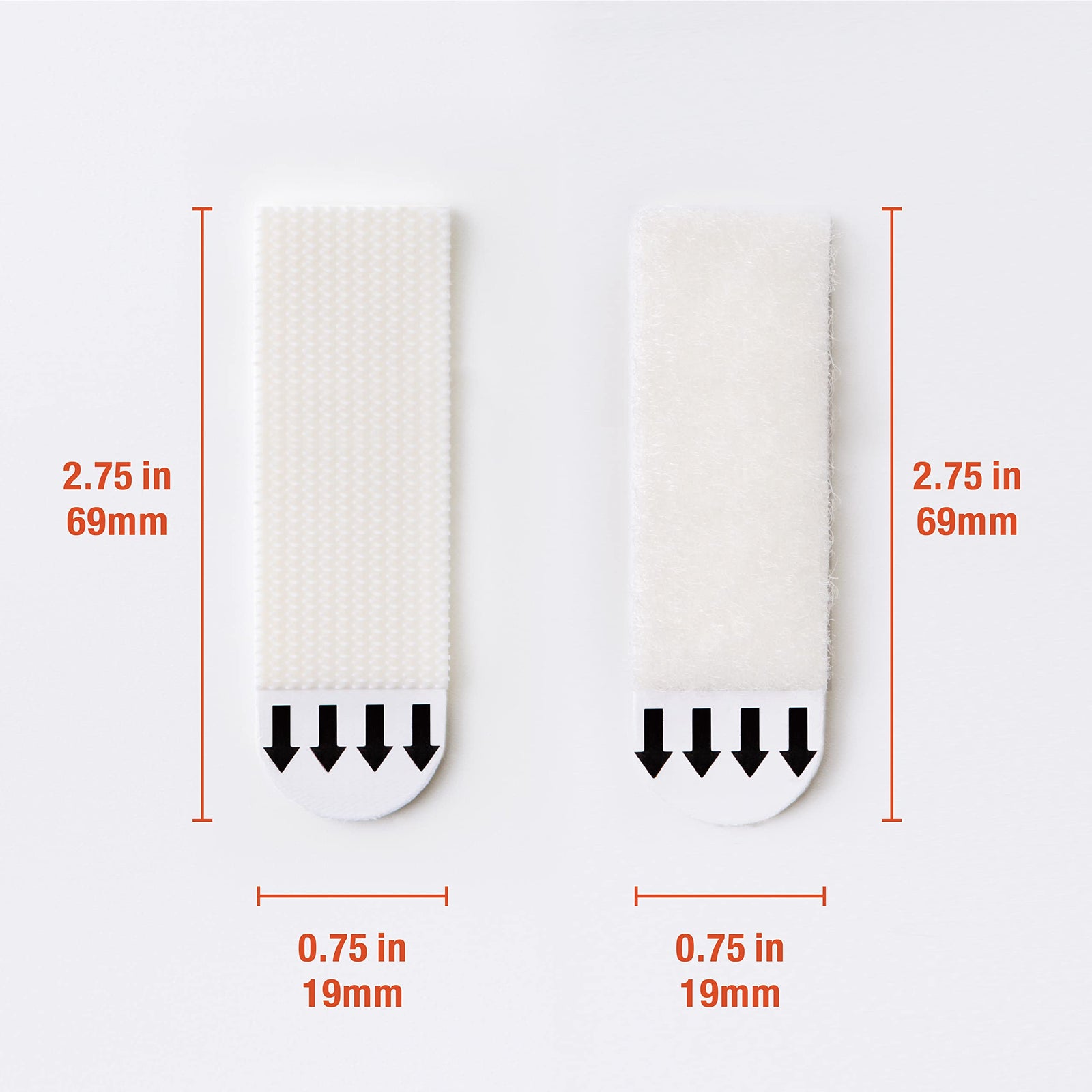 Picture Hanging Strips - No Drilling - Self-Adhesive Velcro - Hanging Picture Frames - Double-Sided Tape - Damage-Free Removal - Poster Strips - Hanging System - Wall Decoration - Strong Adhesive - White - 24 Pairs (48 Strips)