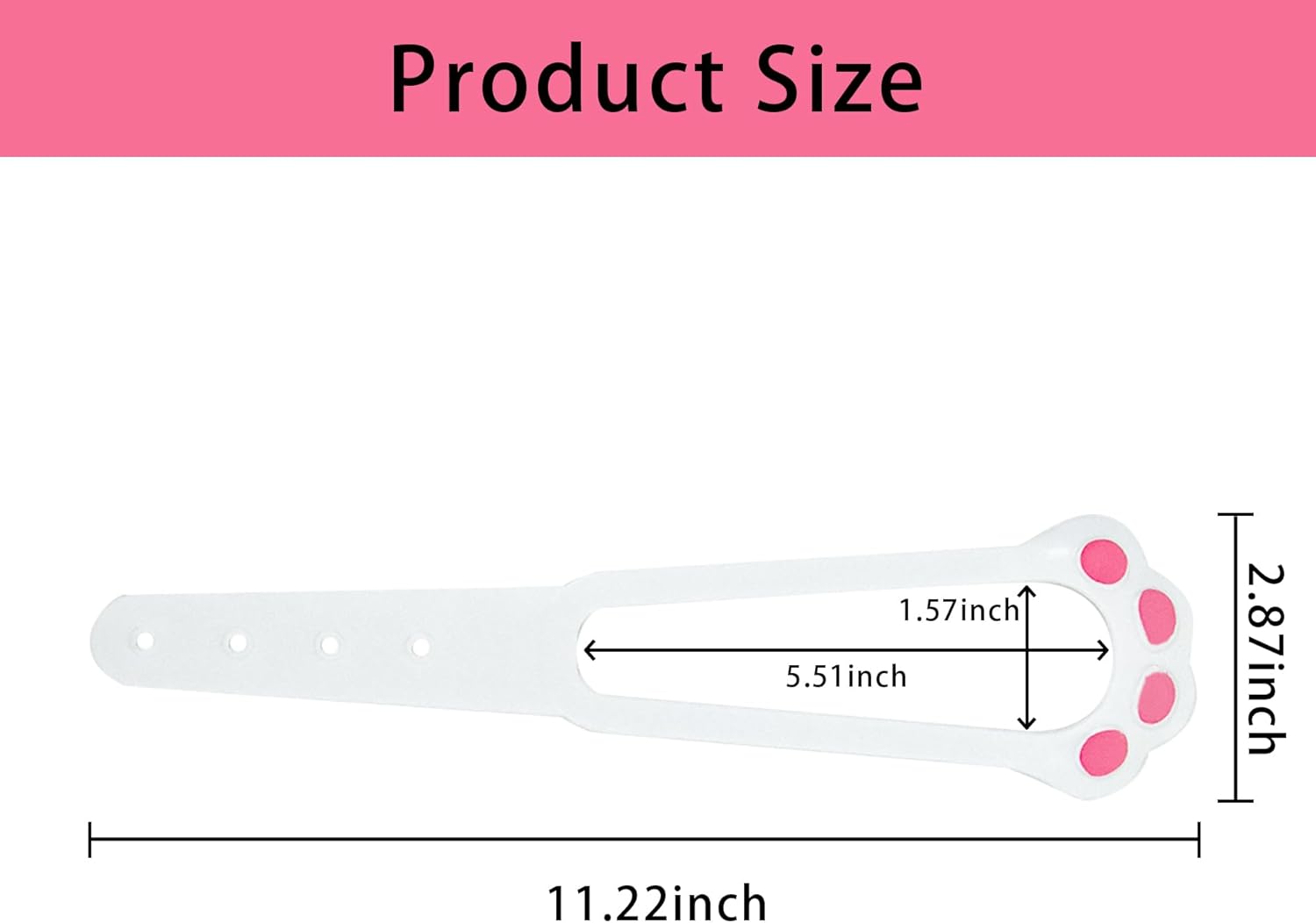 Door Stopper - Door Holder - Door Holder - Dog Barrier - Cat Flap Alternative - Door Stop - Door Catch - Door Hook - Ventilation - Pet Accessories - Door Security - Adjustable - Cat Paw - White - 2 pieces