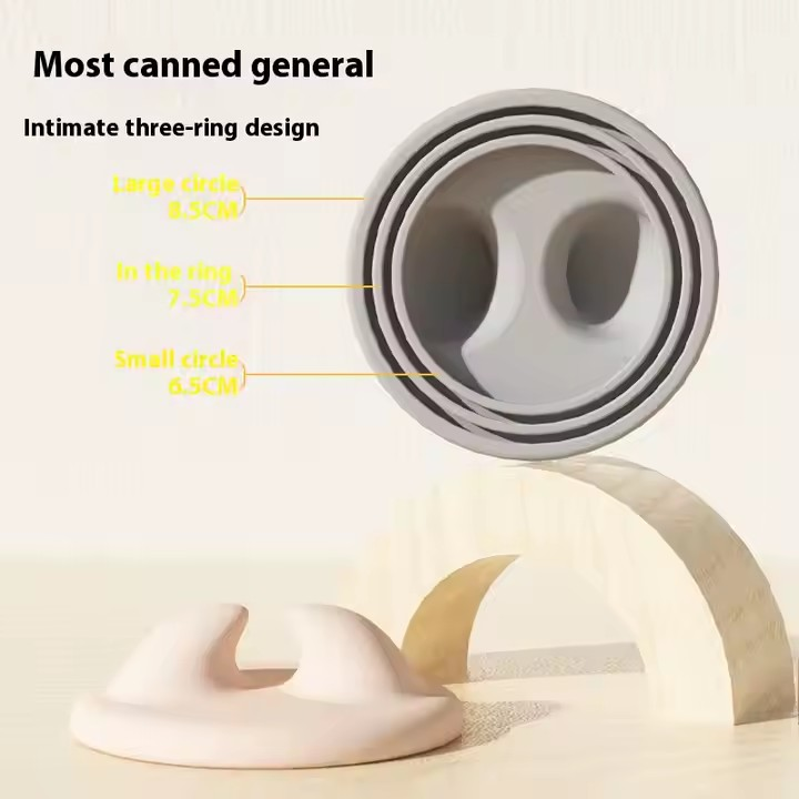 Can Lid - Keep-Fresh Lid - Cat Food Lid - Dog Food Lid - Silicone Lid - Cover Lid - Canned Food - Wet Food - Cans - Pet Supplies - Pet Accessories - Kitchen Utensils - Food Bowl Accessories - Multicolor - Pack of 3