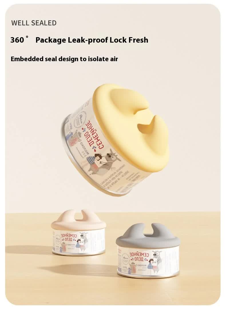 Can Lid - Keep-Fresh Lid - Cat Food Lid - Dog Food Lid - Silicone Lid - Cover Lid - Canned Food - Wet Food - Cans - Pet Supplies - Pet Accessories - Kitchen Utensils - Food Bowl Accessories - Multicolor - Pack of 3