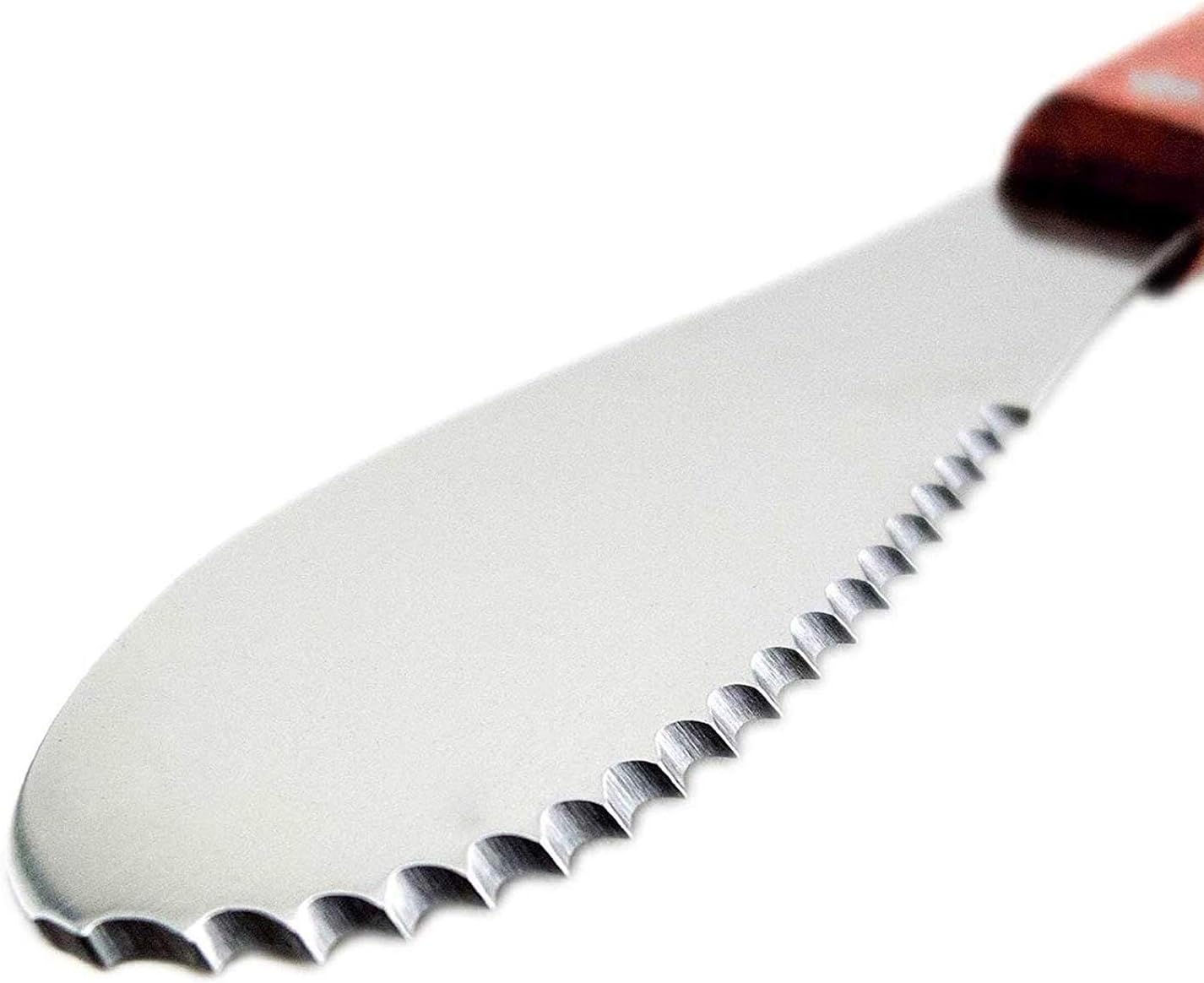 Spreading Knife - Butter Knife - Breakfast Knife - Serrated Knife - Cutlery - Cheese Knife - Snack Board - Sandwich Knife - Spatula - Stainless Steel - Wooden Handle - Kitchen Utensils - Tapas - Lunch - Sandwich Knife - Silver and Brown - Set of 4