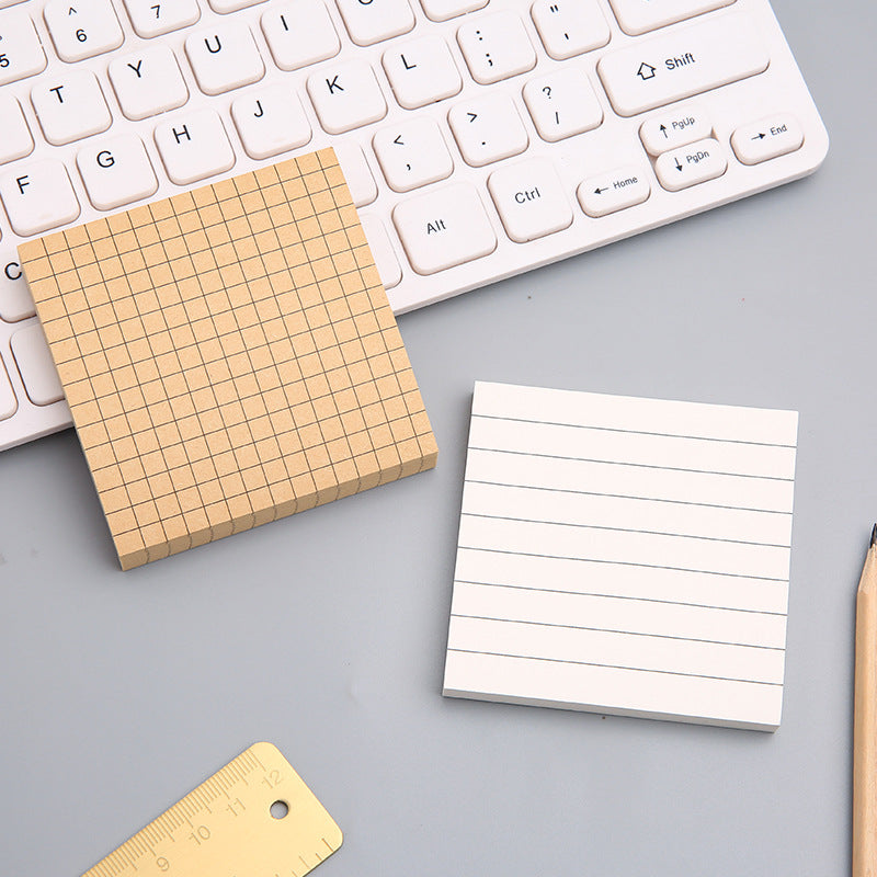 Sticky notes - Memo pad - Notepads - Bullet journal accessories - School supplies - Office supplies - Kraft paper - Notepads - Aesthetic stationery - Scrapbook paper - Sticky notes - Planner - Brown and White - 1 Piece