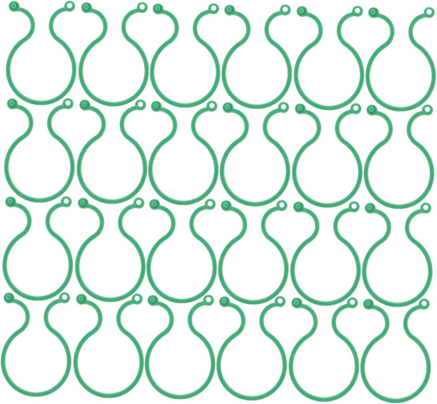 Plant clips - Plant binders - Binding clips - Garden clips - Plant rings - Mounting clips - Plant supports - Vegetable garden accessories - Growing supplies - Climbing plants - Guides - Garden articles - Green - 100 pieces