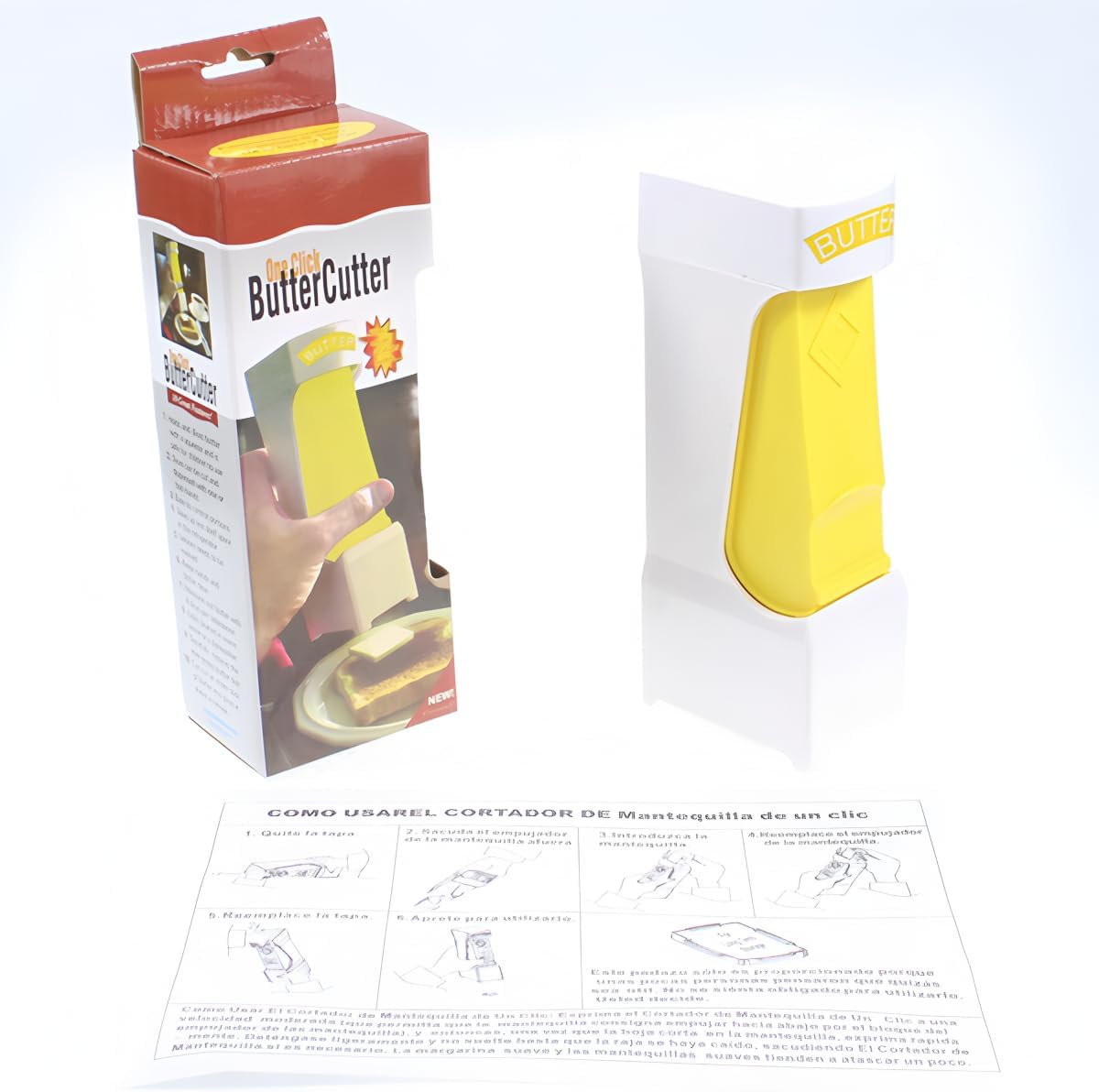 Butter Cutter - Butter Dish - Butter Dispenser - Butter Storage Box - Butter Box - Kitchen Utensils - Butter Cutting - Butter Storage Container - Food Storage Container - Butter Slicer - Butter Mill - Kitchen Accessories - Butter Holder - White and Yellow