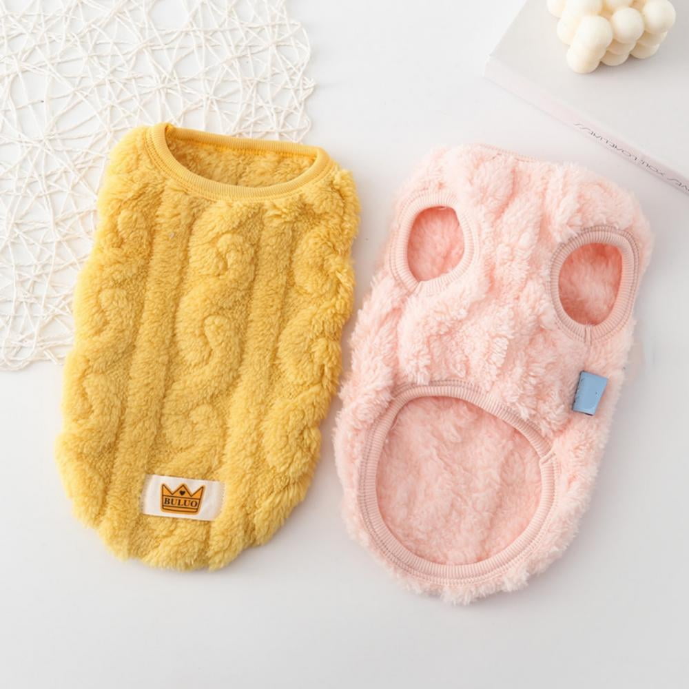 Cat Sweaters Kitty Sweater for Cats Knitwear,Small Dogs Kitten Clothes Male and Female,High Stretch,Soft,Warm Dog Clothes for Small Dog and Cat Winter L Pink