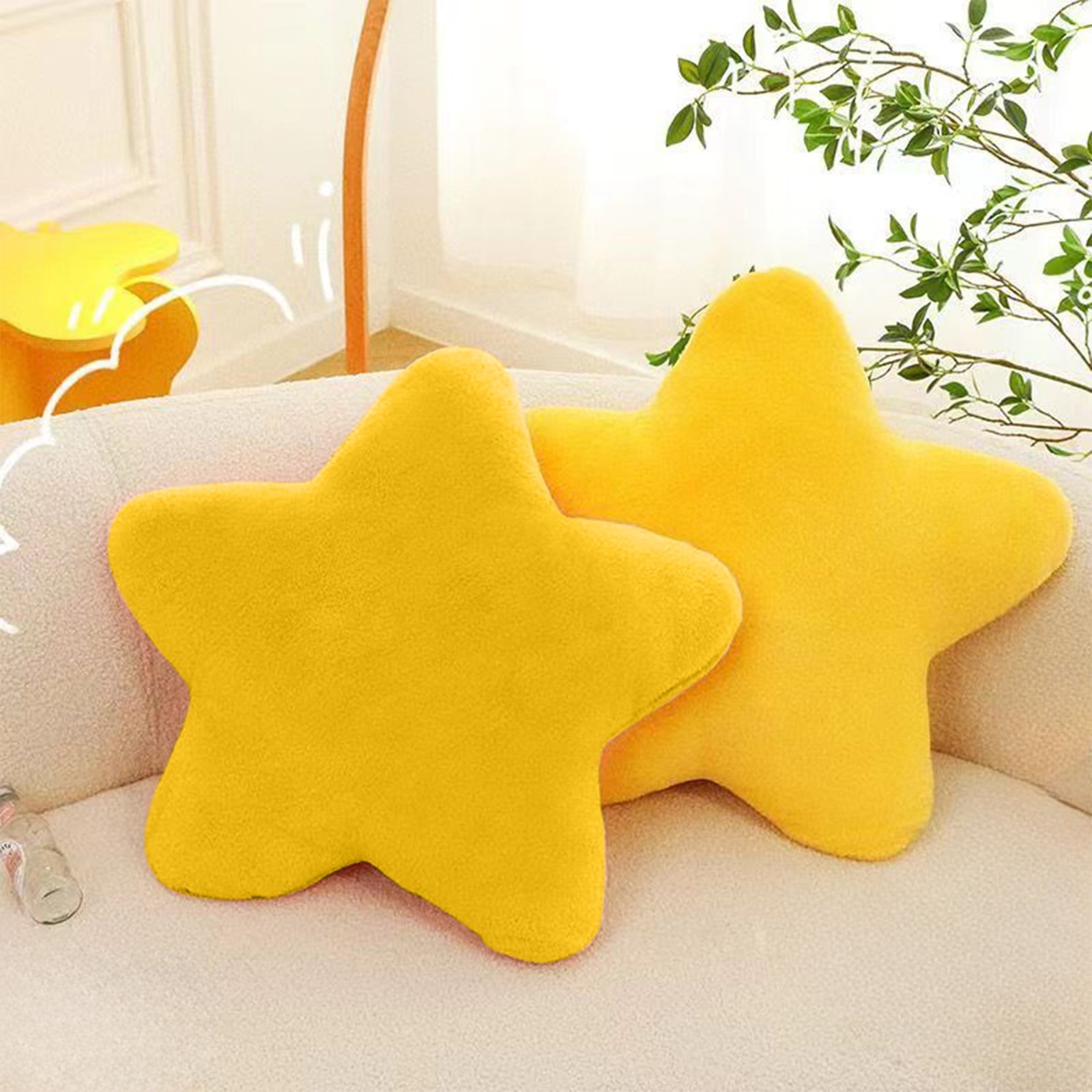 Chmadoxn Toddler Toys, Baby Toys Star Pillow Decorative Throw Pillows For Bed Couch Star Shaped Pillow Floor Cushions Room Decor Pillow With Soft Faux For Sofa Bedroom Toys for Kids, Birthday Gifts 13.7×13.7×1.2 in PK