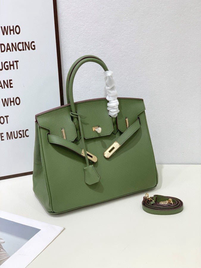 2025- Euro-american Elegant Crocodile Leather Handbag Bag - Birkin 35,olive colour ,palladium Hardware