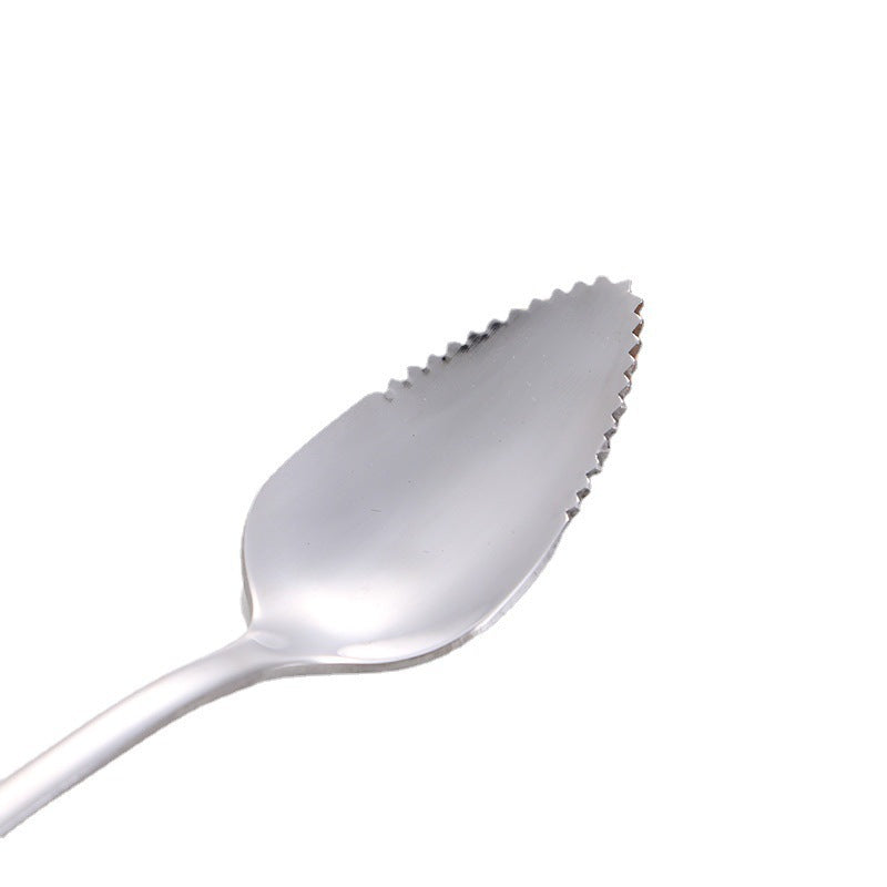4 pieces stainless steel scraper spoons, children's complementary food spoons, baby fruit puree scraper spoons for dredging