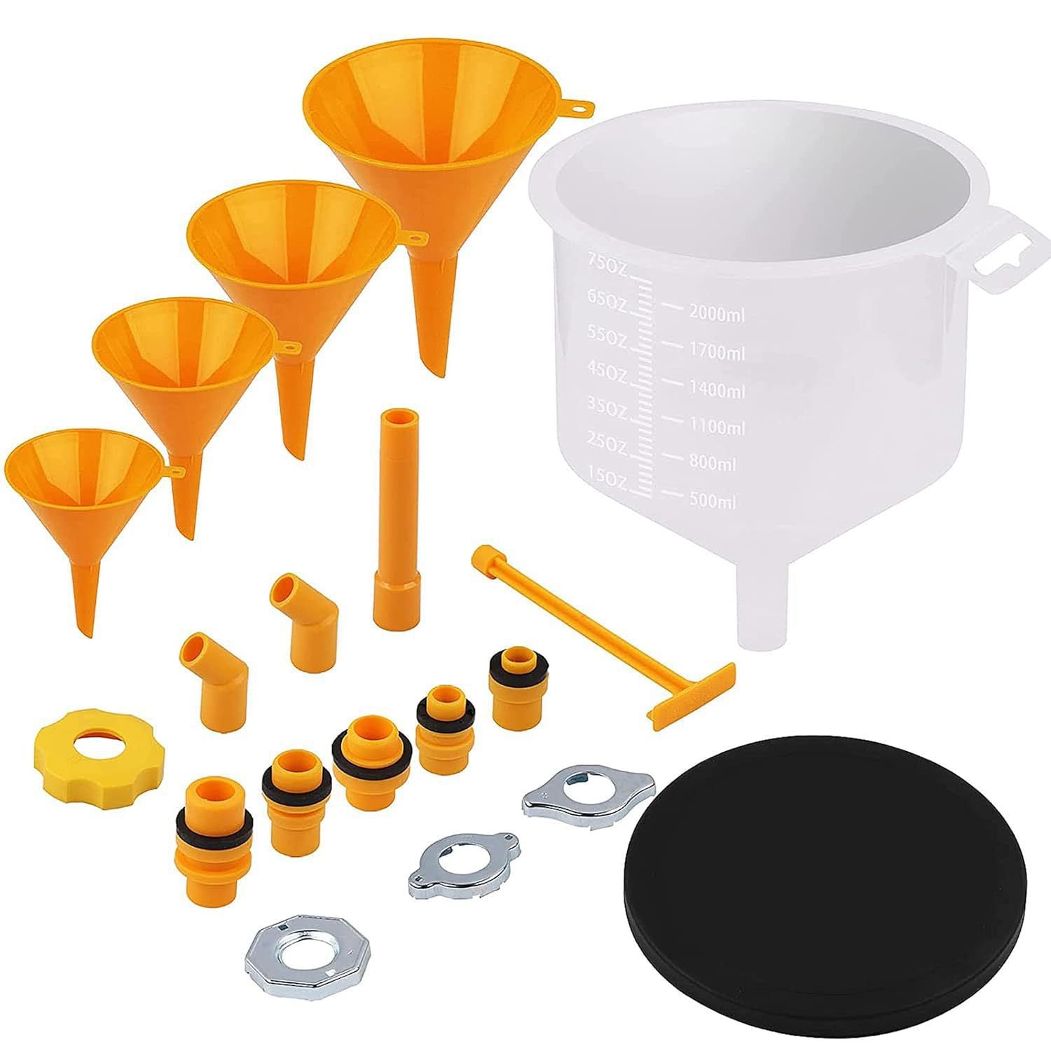 15PCS Coolant Funnel Kit - Universal Radiator Filling Funnels with Adapters