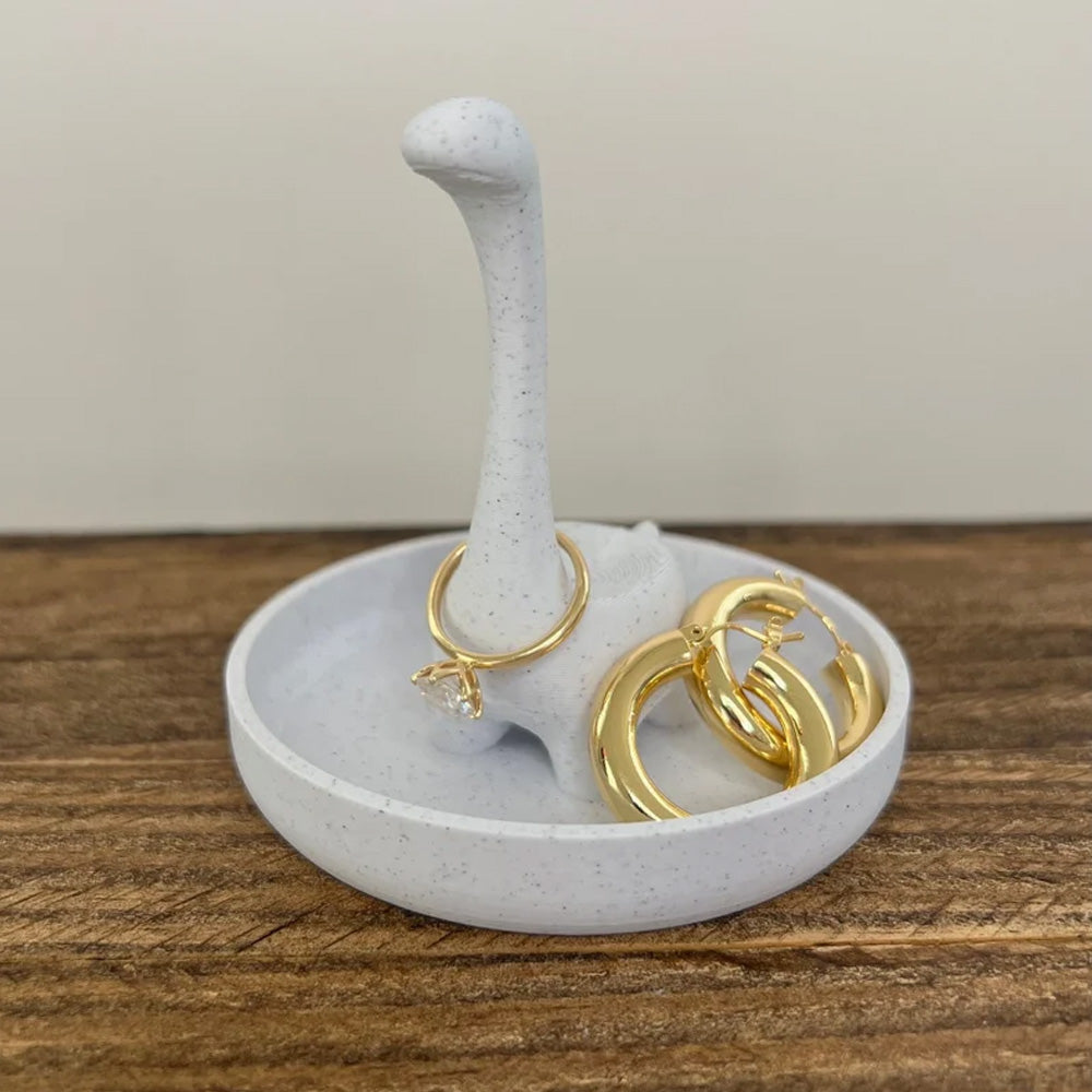 Dinosaur Jewelry Holder for Adorable Ring Display Cute Dino Ring Stand for Ring Storage Dino Ring Organizer Jewelry Display Ring Dish Tray