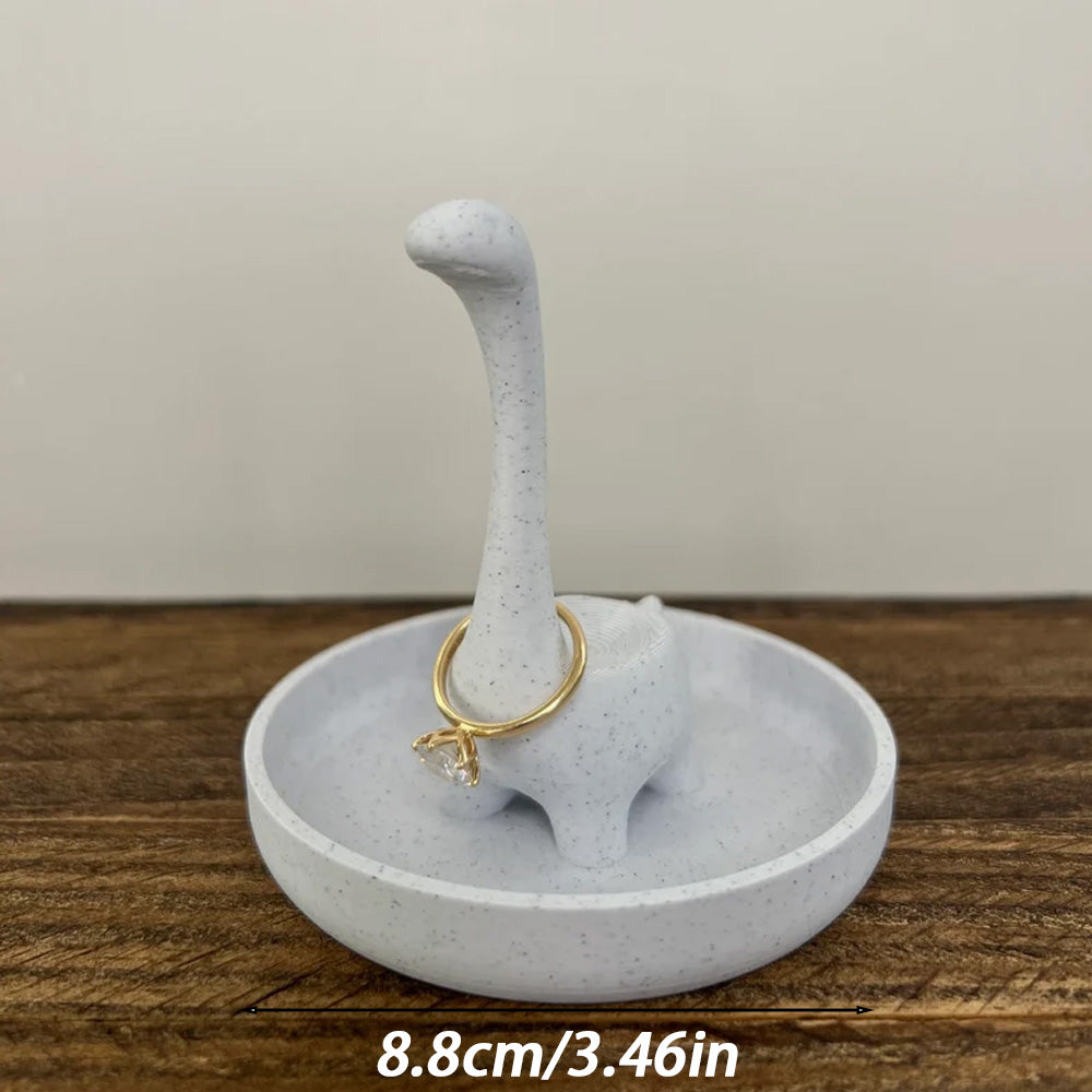 Dinosaur Jewelry Holder for Adorable Ring Display Cute Dino Ring Stand for Ring Storage Dino Ring Organizer Jewelry Display Ring Dish Tray