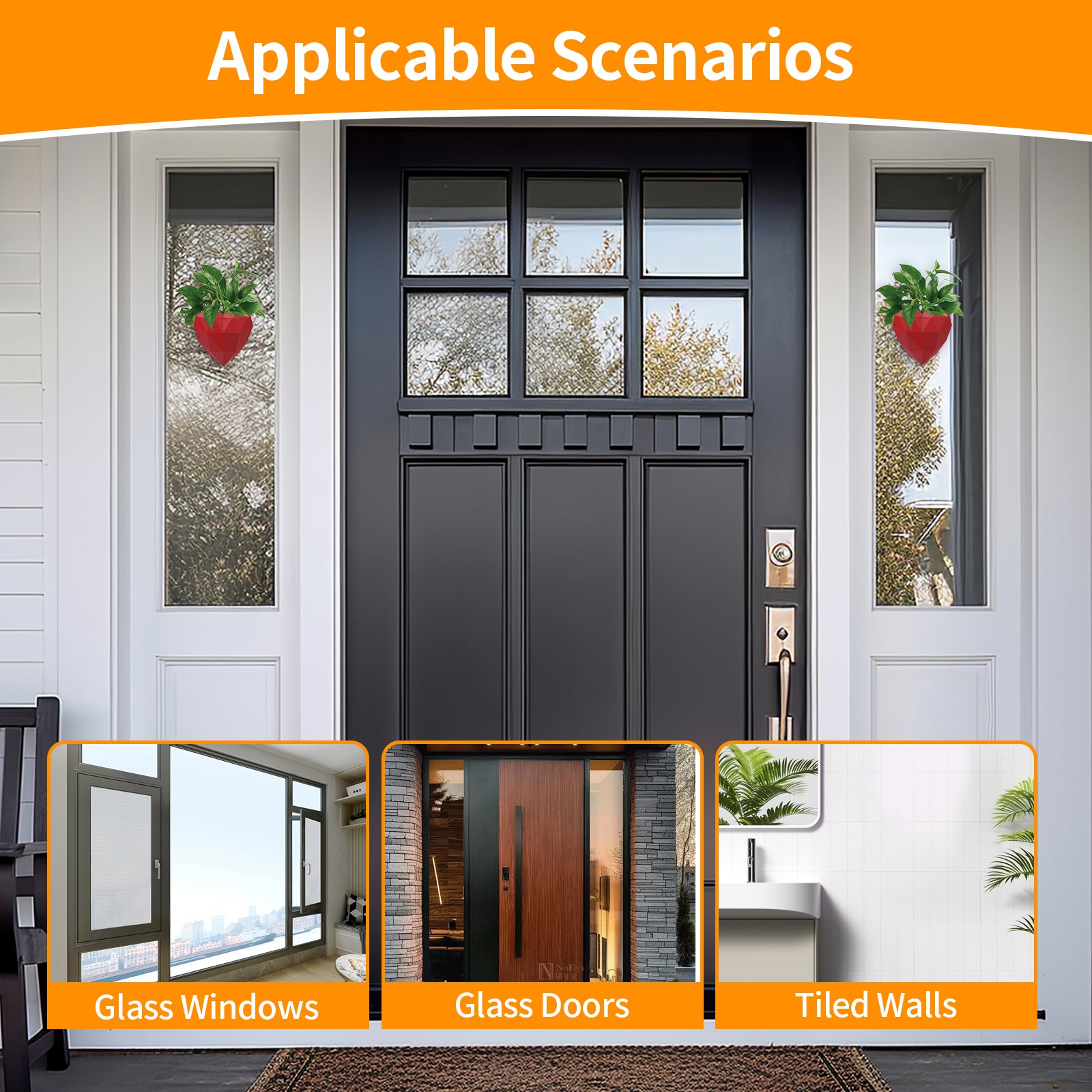 Wall Mounted Planter - NO DRILLING,Houseplant Wall Display Ideas,3D Printed Wall Planter with Drainage Tray