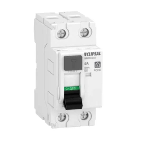 Clipsal Resi MAX Residual Current Circuit Breaker 2 Pole 240V 40A 30 mA IP20/IP40 White | RMXRC240