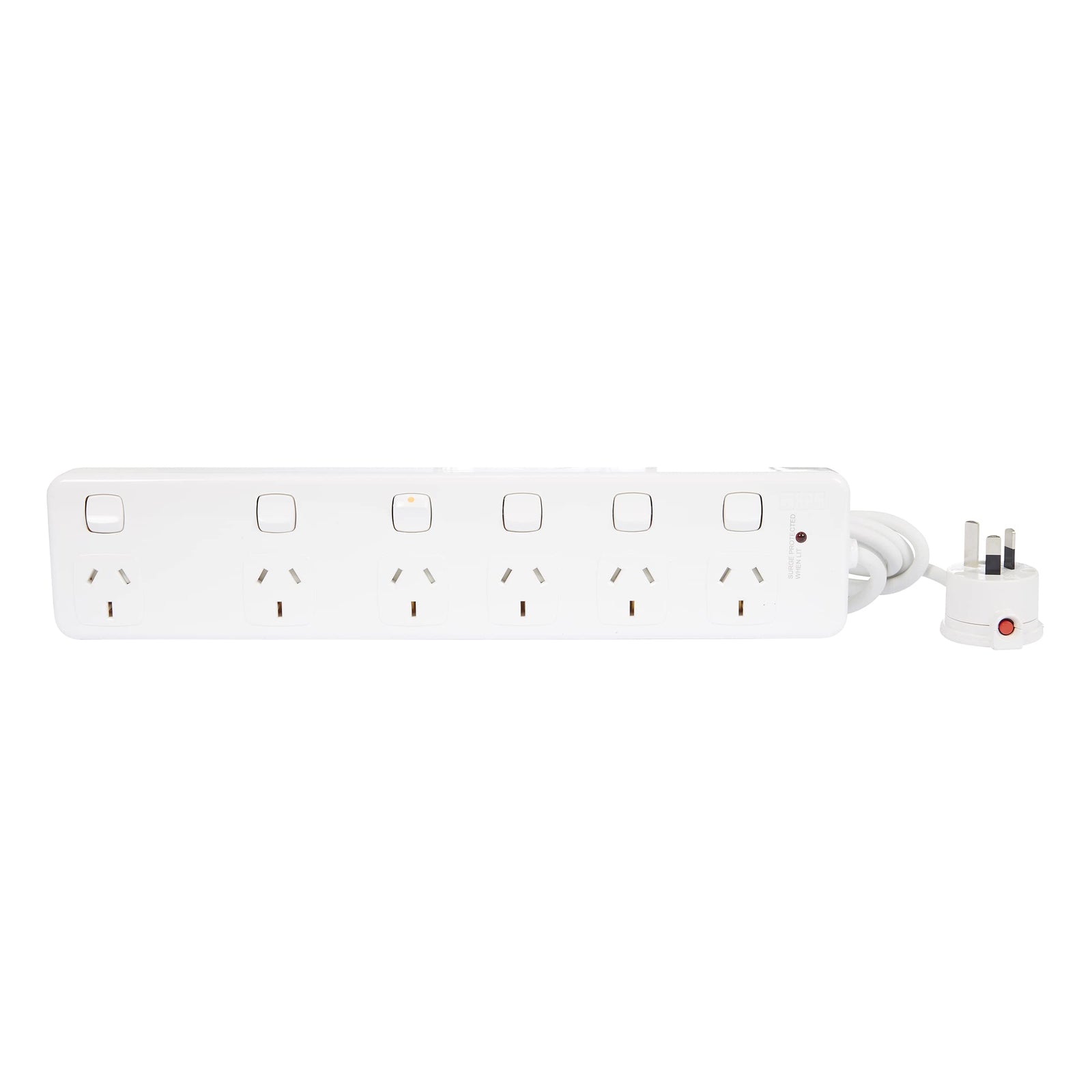 HPM D104PA6 6 Outlet Surge Protected Powerboard